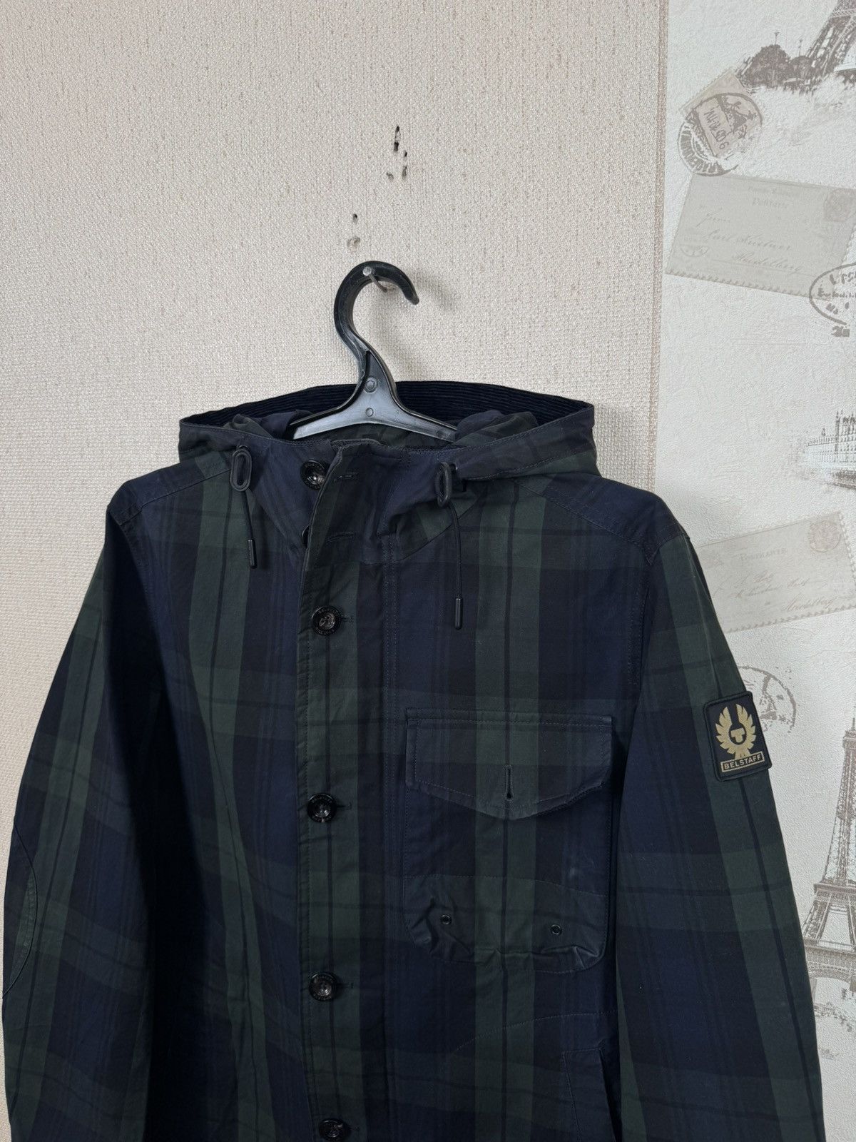 Belstaff Belstaff Watchman Wax Jacket Raincoat Checked Mens M Size US M / EU 48-50 / 2 - 24 Thumbnail