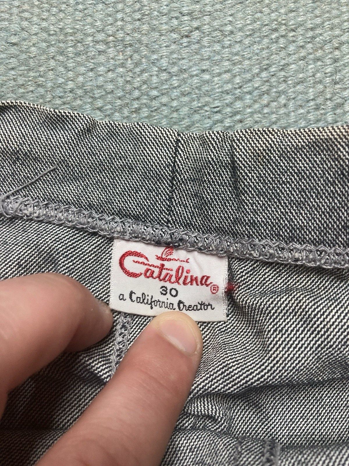 Vintage 1950’s Catalina belted swim trunks shorts logo striped 30 Size US 30 / EU 46 - 6 Thumbnail