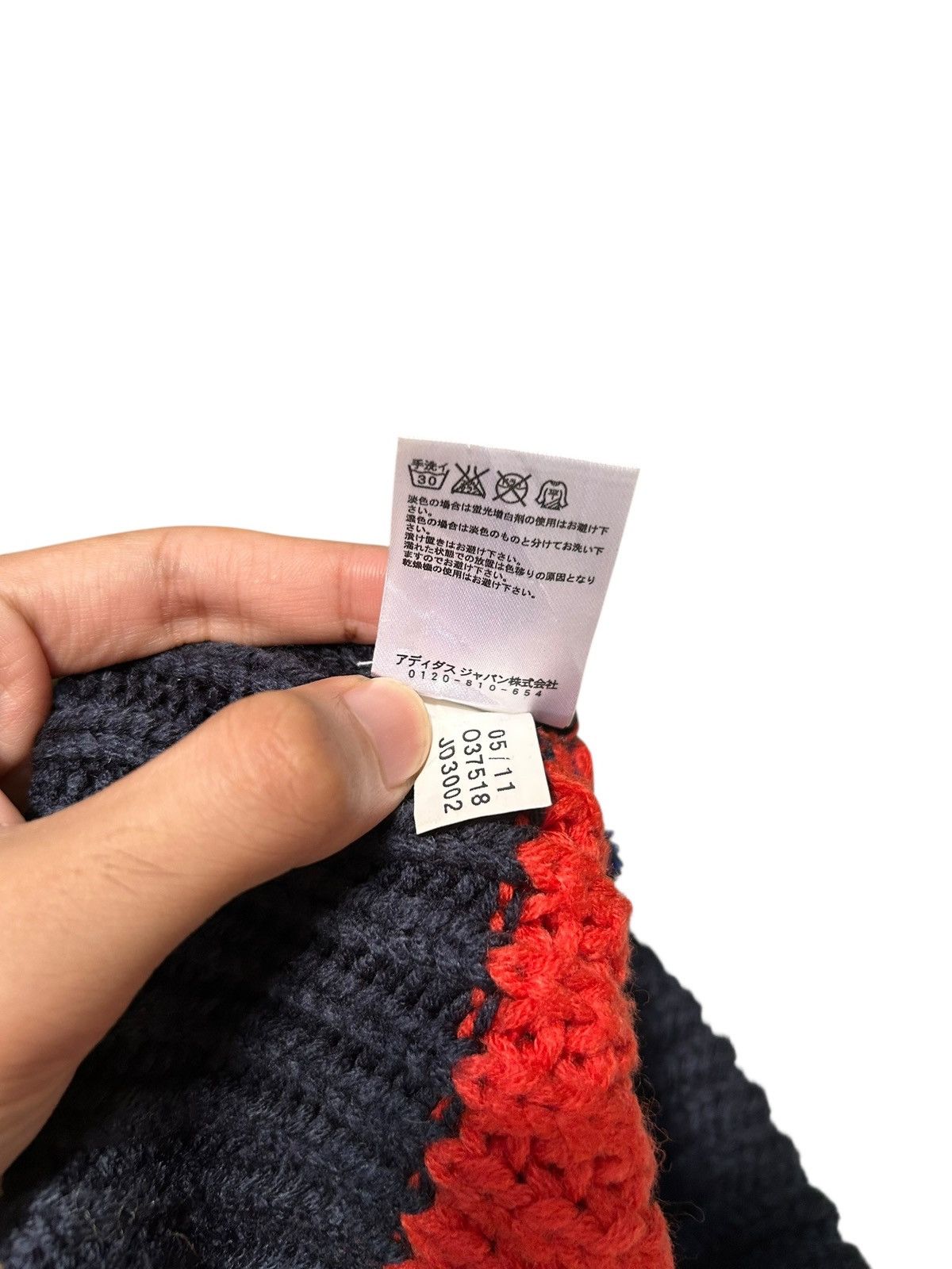 Adidas × Japanese Brand × Vintage Vintage Adidas Balaclava Masked Knitted big Beanie Rare Size ONE SIZE - 9 Thumbnail