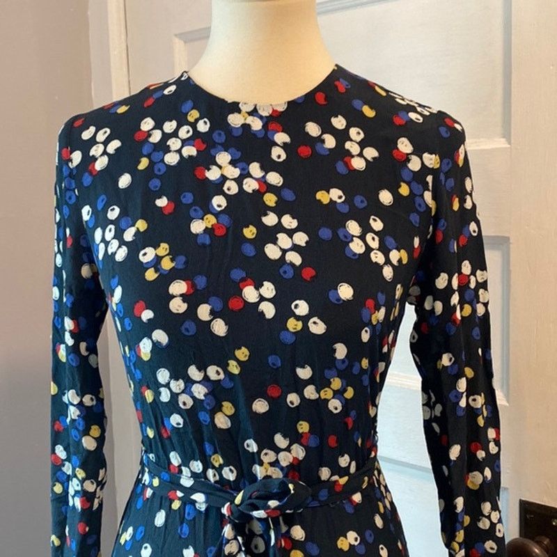 Zara ZARA BLOGGER FAVORITE LONG PRINT DRESS BLACK Size L / US 10 / IT 46 - 6 Thumbnail