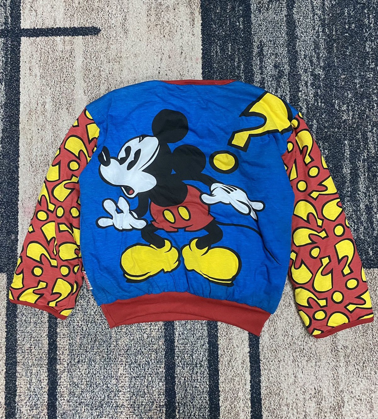Mickey Mouse Vtg 90s Mickey and co. Reversible Puffer Sweatshirt Size US L / EU 52-54 / 3 - 3 Thumbnail