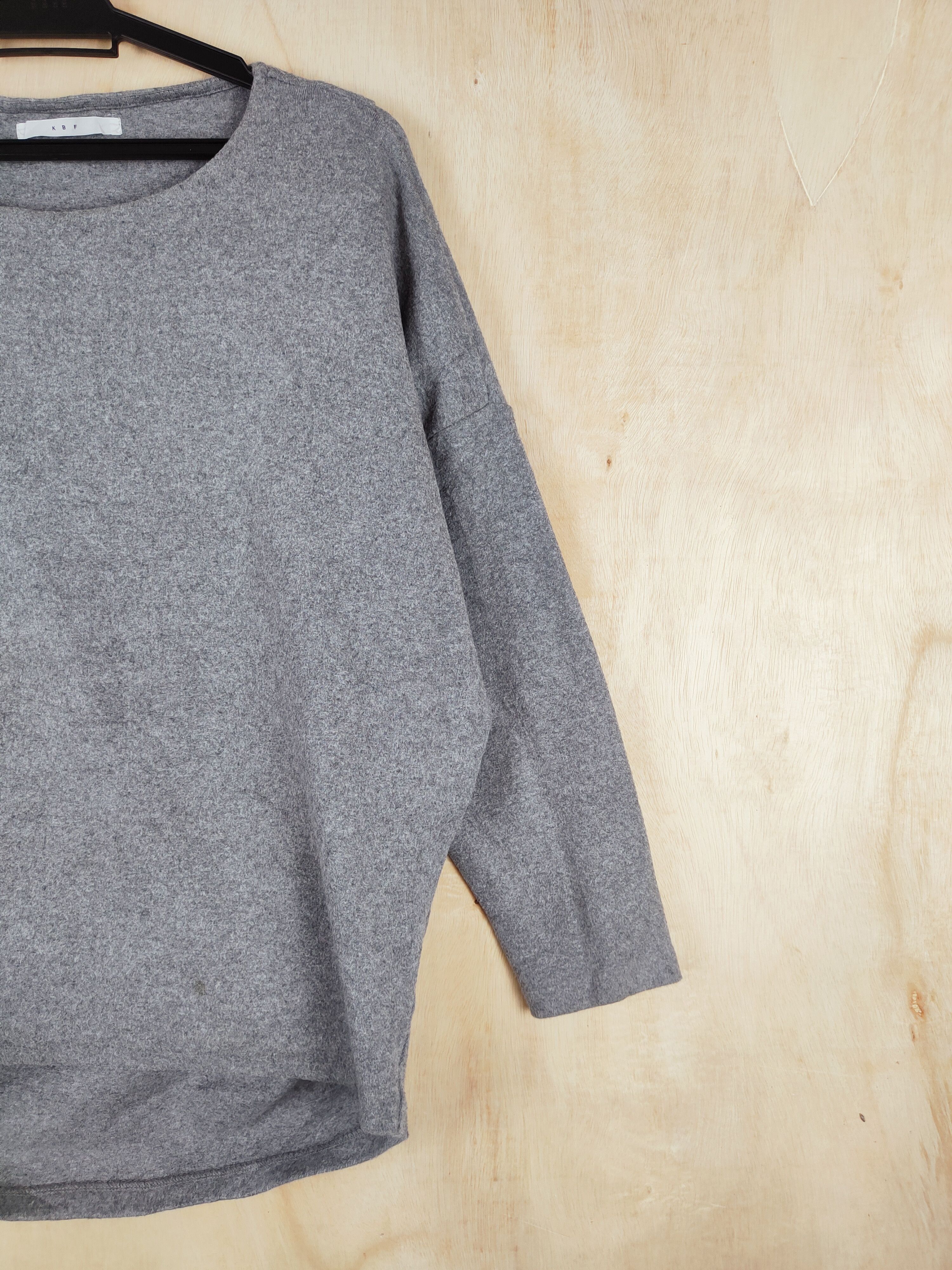 Japanese Brand × Vintage KBF Gray Sweatshirts #S2599 Size L / US 10 / IT 46 - 4 Thumbnail