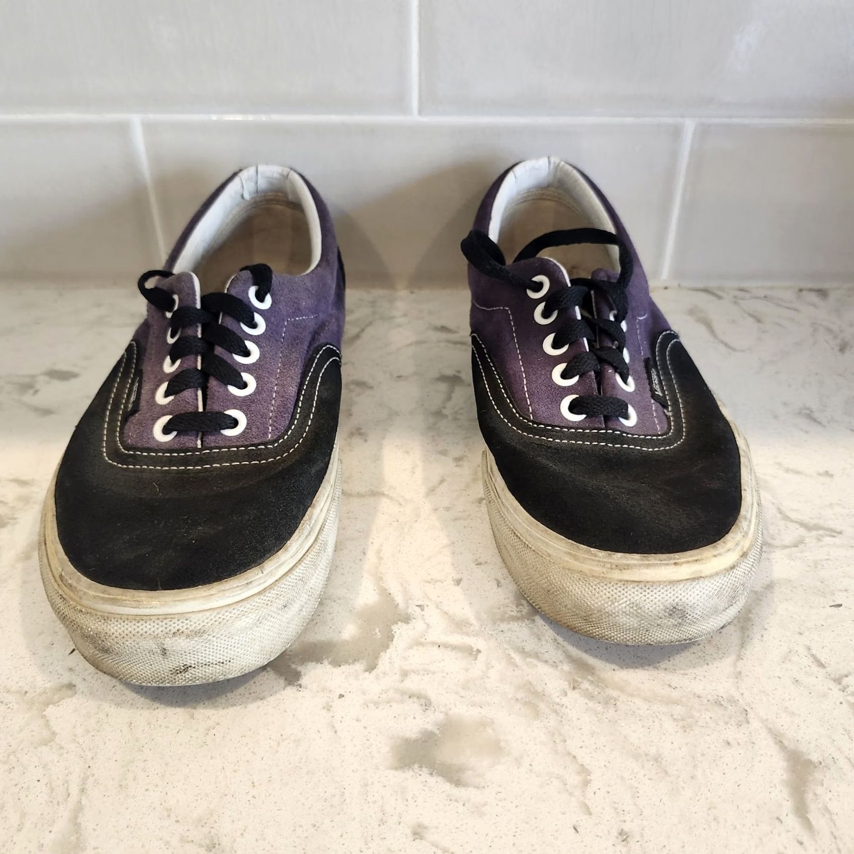 Vans VANS Era Purple Black Low Top Skate Shoes Mens 8.5 Canvas Suede Era Classic Comfort Sneaker Lace Up Shoes Mens Womens Size US M / EU 48-50 / 2 - 3 Thumbnail