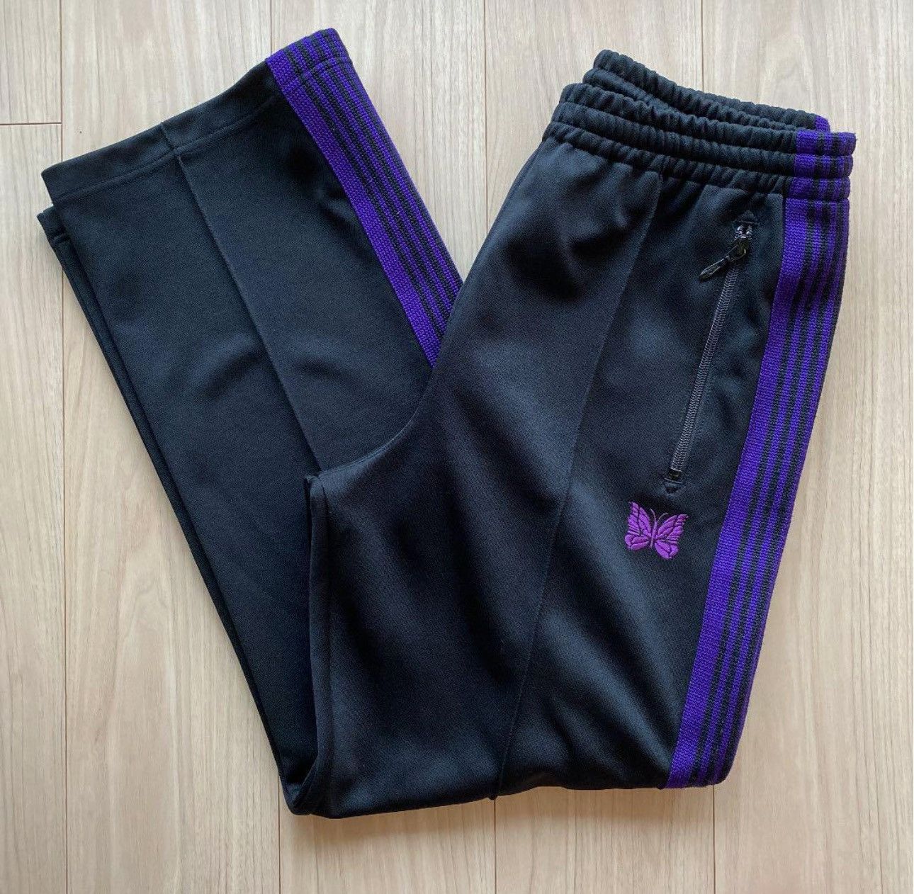 HIDDEN × Needles Black/Green Needles x Hidden Track Pants | Grailed