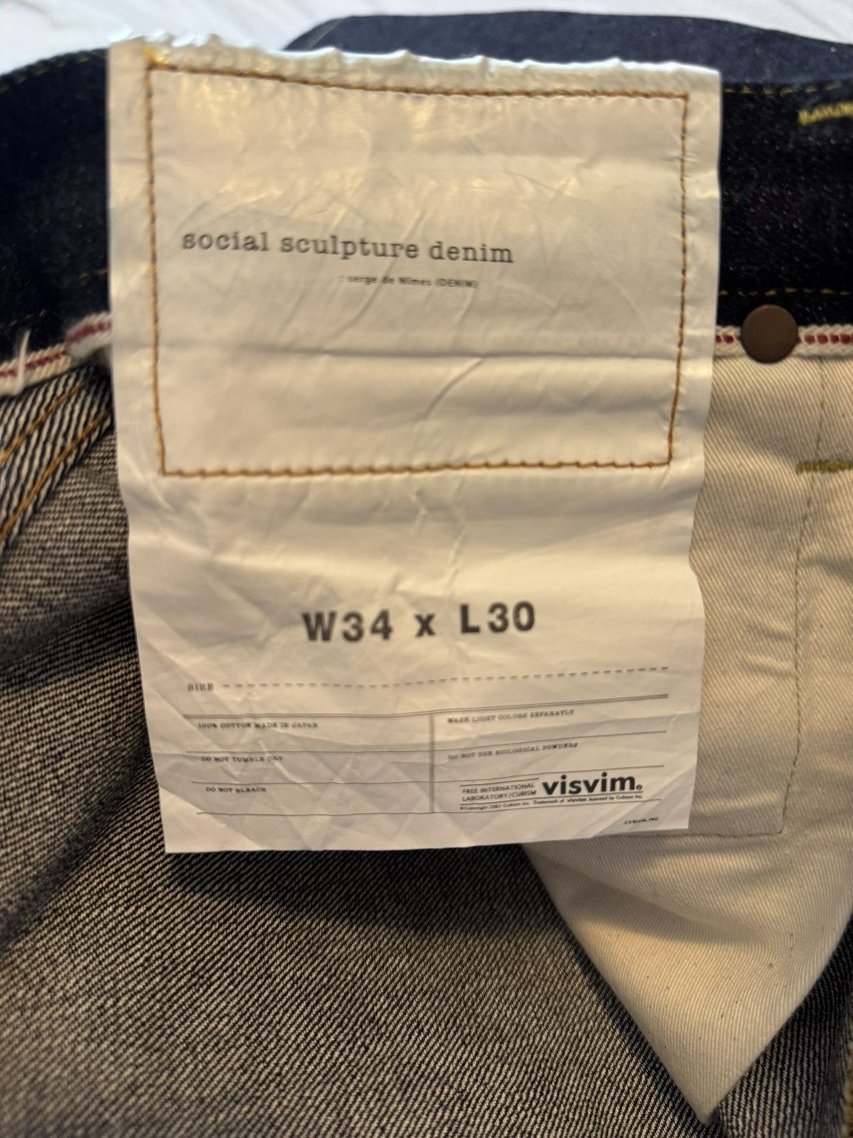 Visvim ⭐️ VISVIM SOCIAL SCULPTURE [01 RAW] Size US 34 / EU 50 - 6 Thumbnail