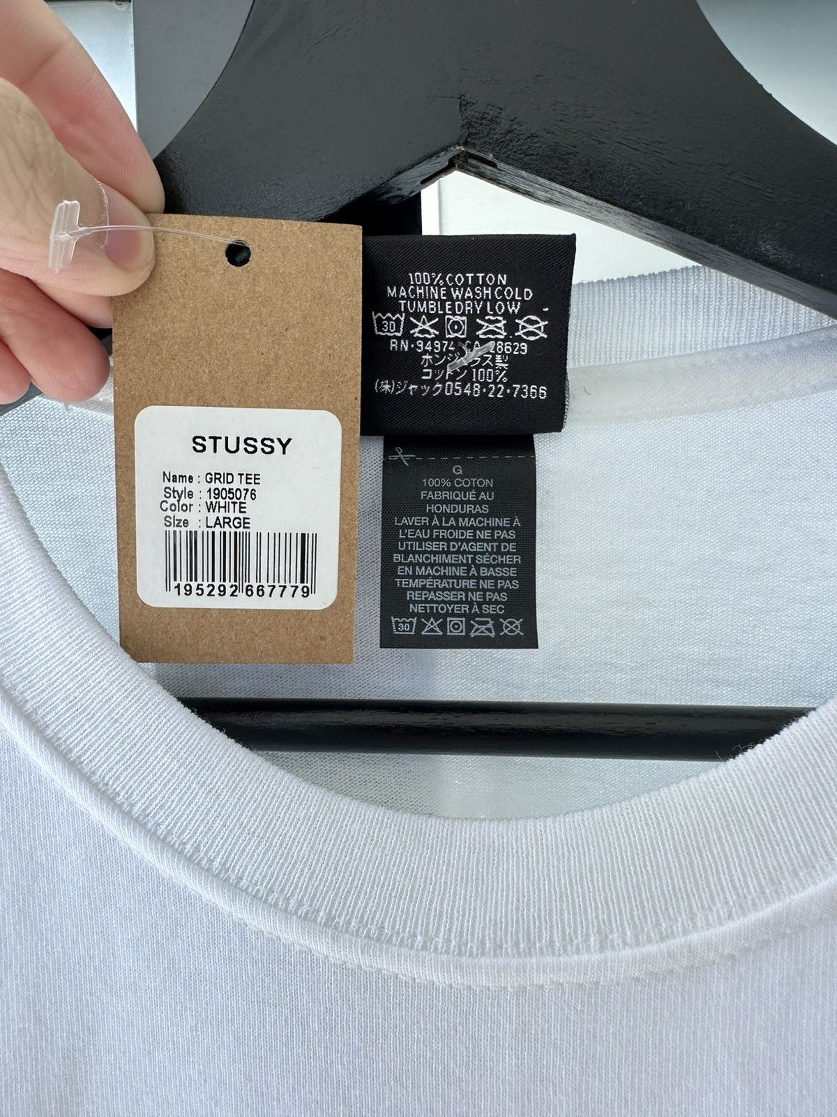 Stussy STUSSY GRID TEE Size US L / EU 52-54 / 3 - 5 Thumbnail
