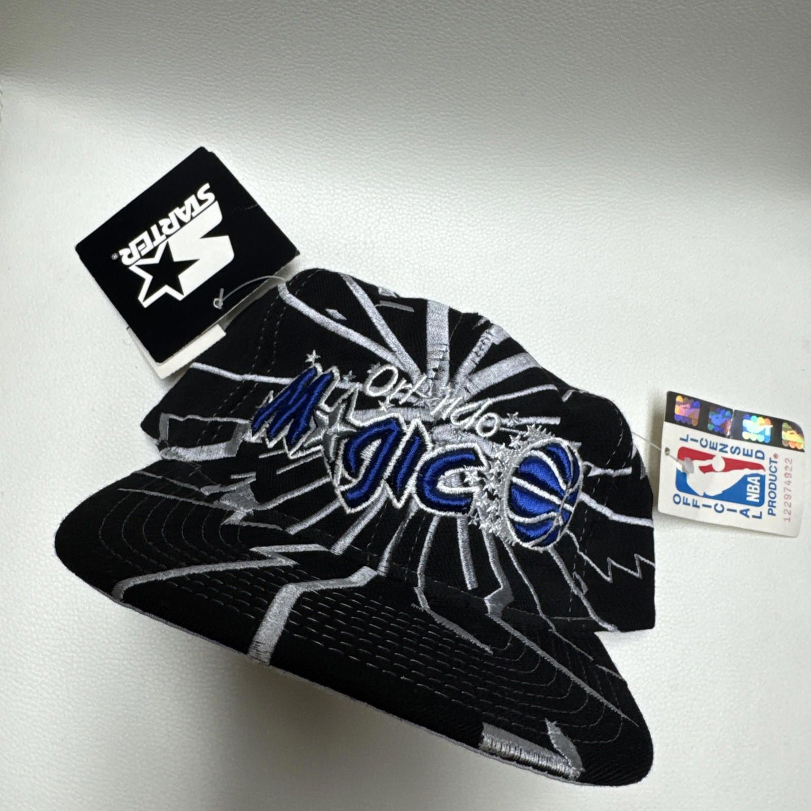 NBA × Starter × Vintage Rare NWT Vintage NBA Orlando Magic Starter Collision Hat Size ONE SIZE - 4 Thumbnail