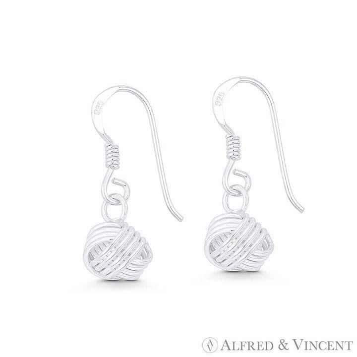 Other 8mm Love Knot 4-Line Charm Dangling Hook Earrings Size ONE SIZE - 1 Preview