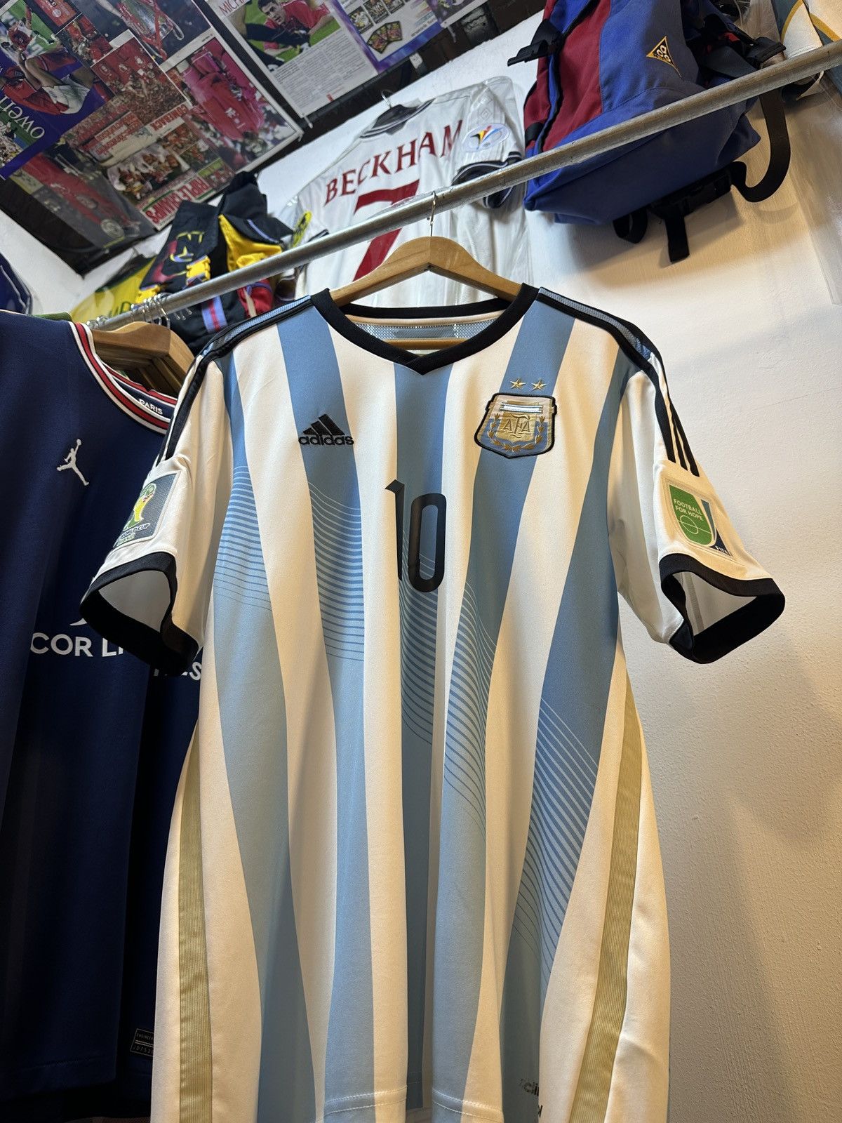 Adidas 2014 Argentina Home Kit MESSI 10 Size US L / EU 52-54 / 3 - 3 Thumbnail
