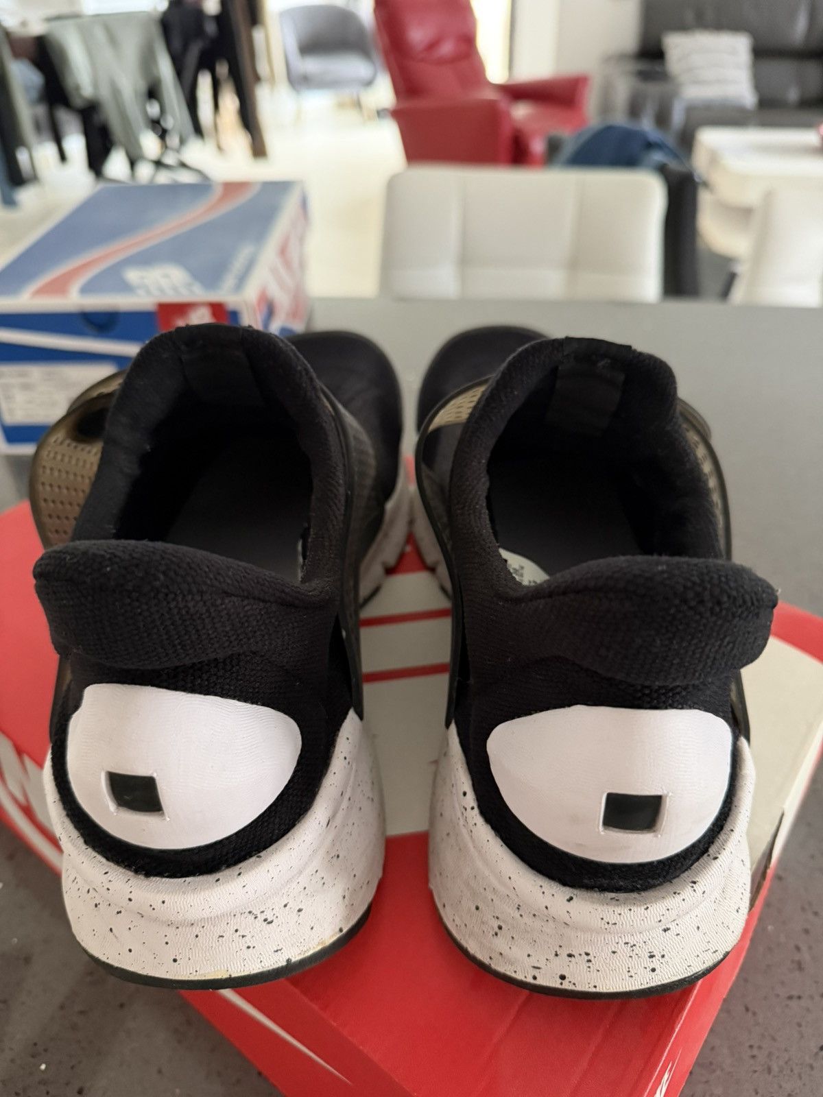 Nike Nike Sock Dart Black White 12US Size US 12 / EU 45 - 4 Thumbnail