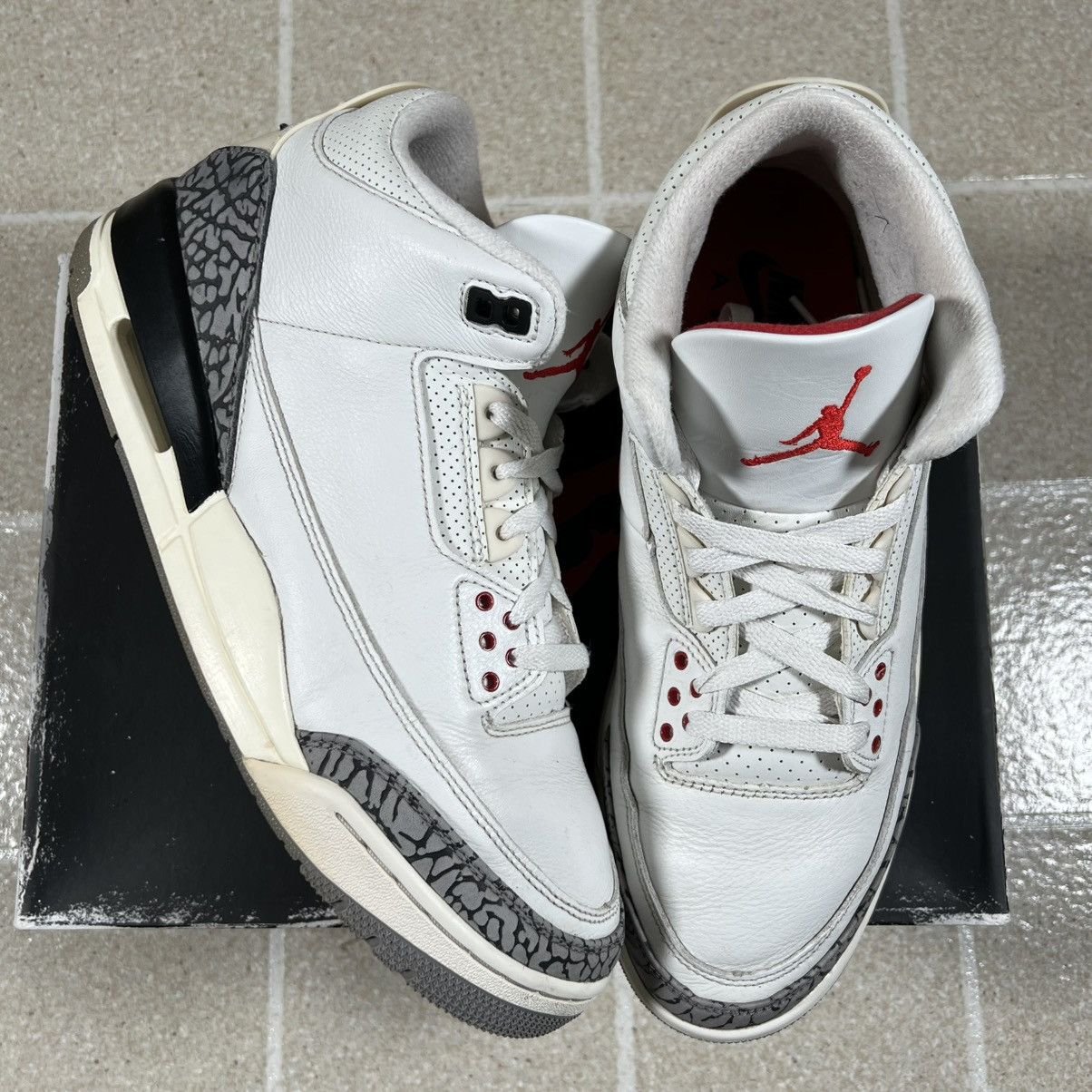 Jordan Brand Nike Air Jordan 3 Retro White Cement Reimagined Size 10 Size US 10 / EU 43 - 1 Thumbnail