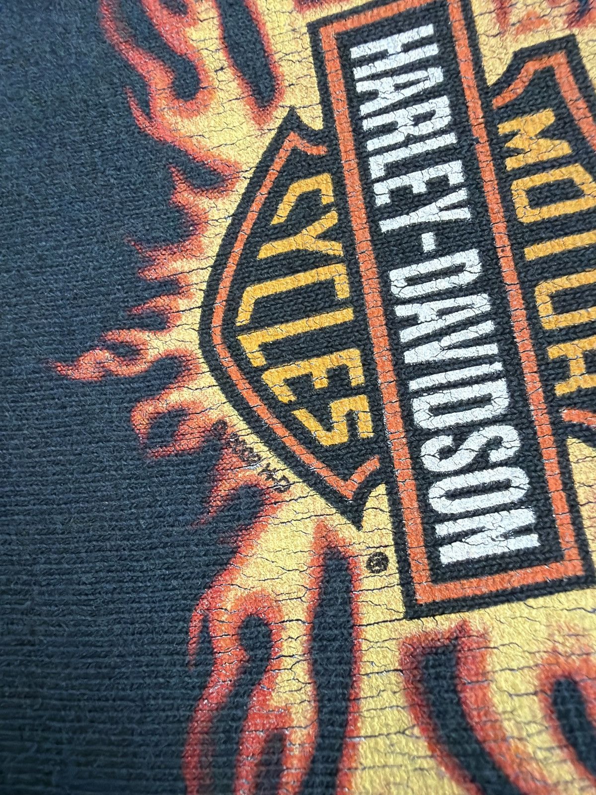 Harley Davidson Harley Davidson vintage flames tee Size US XL / EU 56 / 4 - 3 Thumbnail