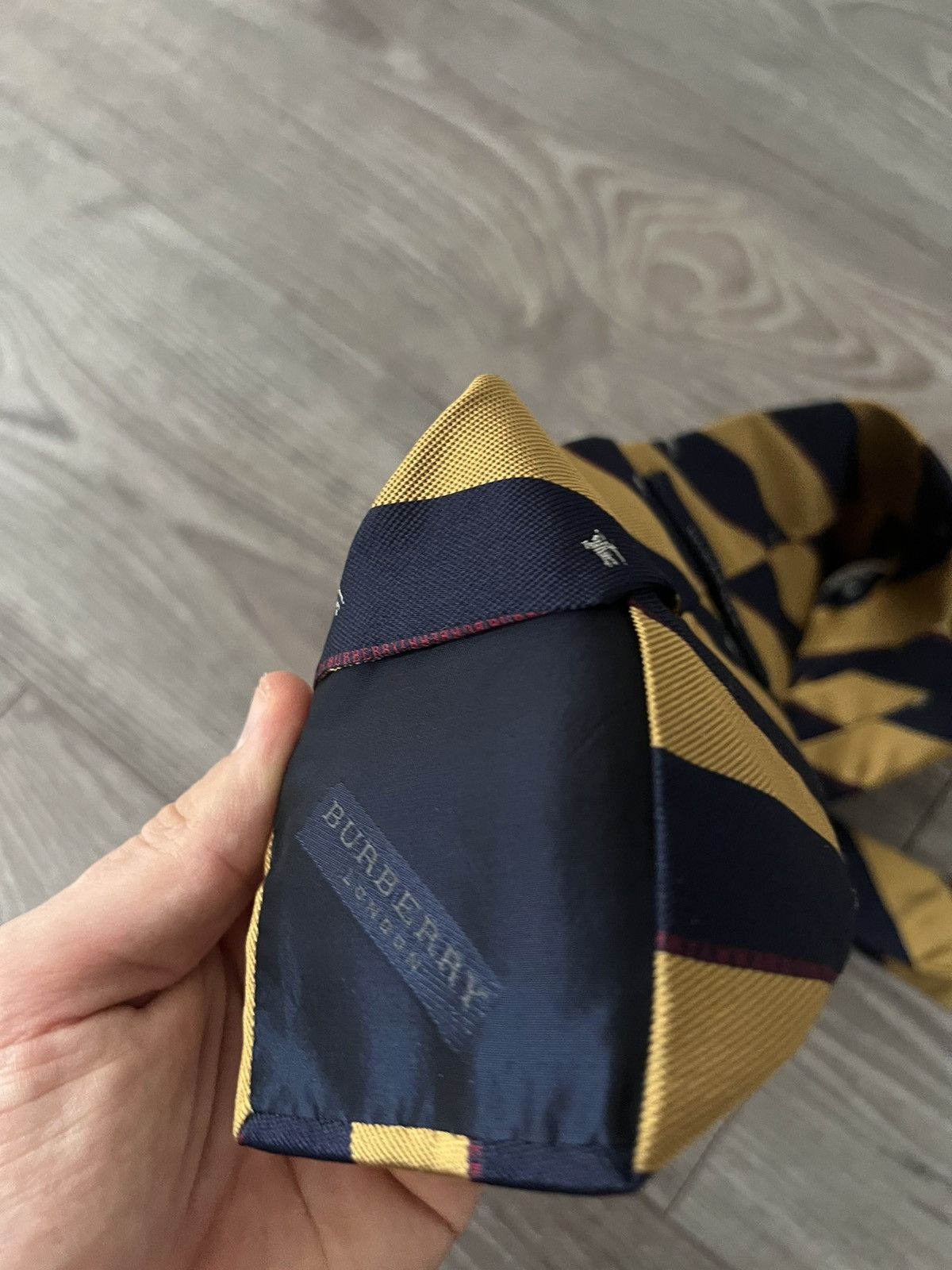 Burberry × Vintage ‼️Vintage Monogram Burberry London Luxury Silk Tie‼️ Size ONE SIZE - 12 Thumbnail