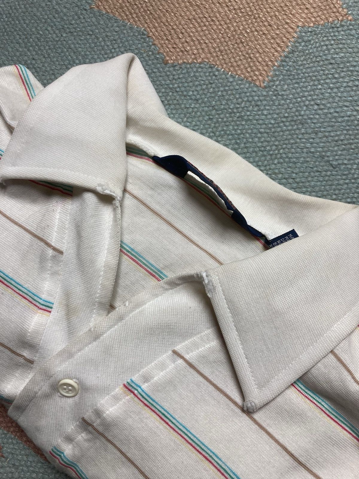 Vintage Vtg short sleeve polo shirt striped golf soft Par Four XL Size US XL / EU 56 / 4 - 6 Thumbnail