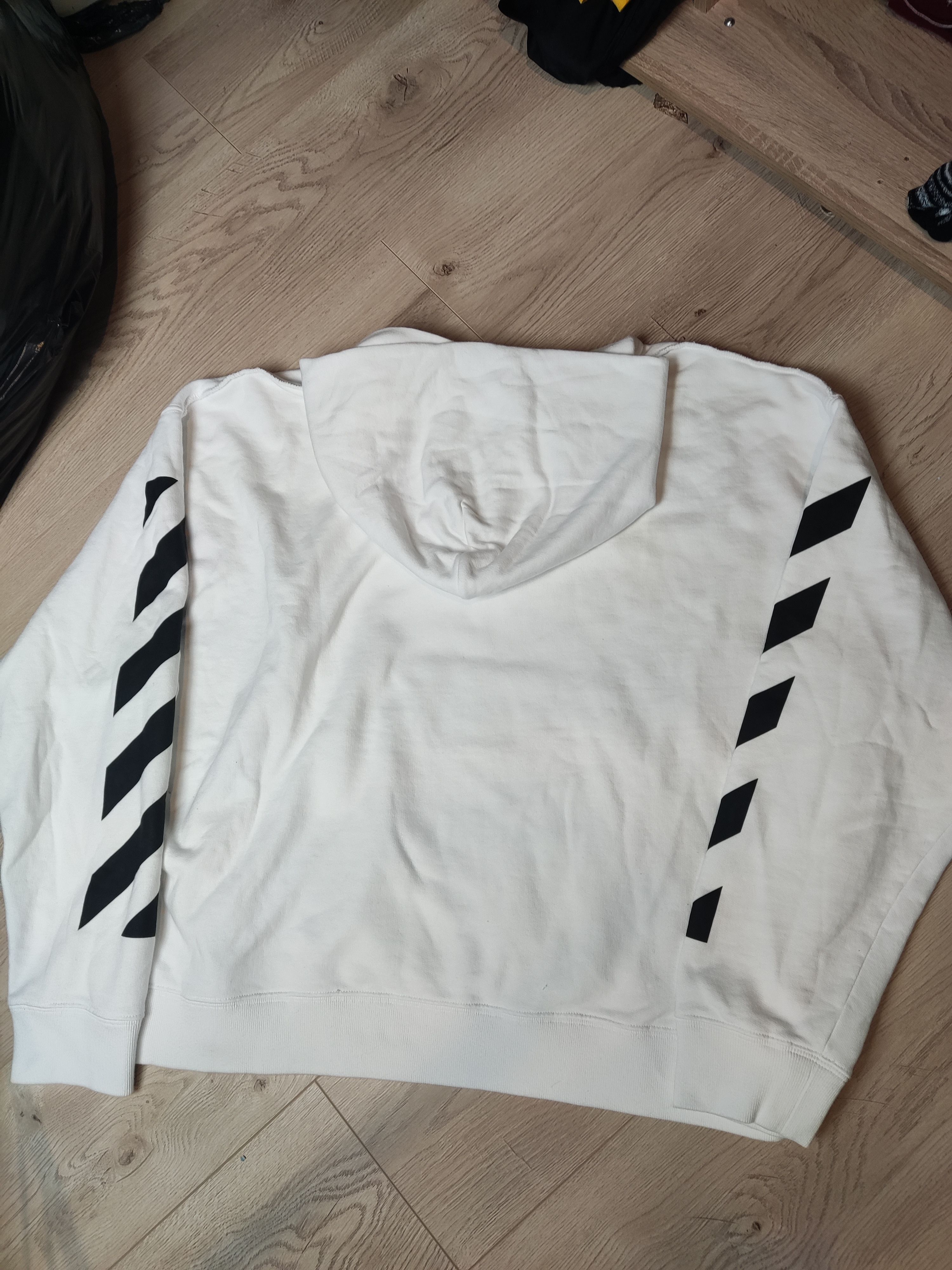 Off-White Off white Helvetica oversized hoodie diag arrow print stripe Size US XXL / EU 58 / 5 - 12 Thumbnail