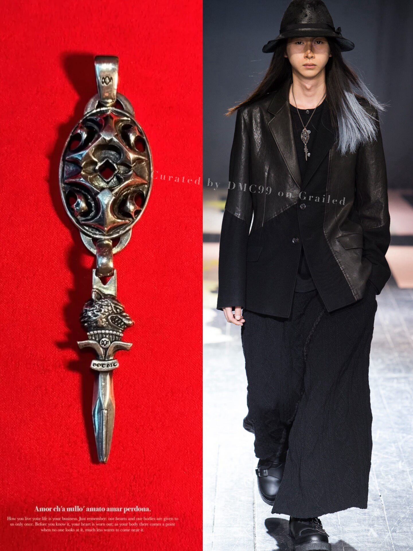 Yohji Yamamoto Yohji Yamamoto Gothic Silver Razor Necklace | Grailed