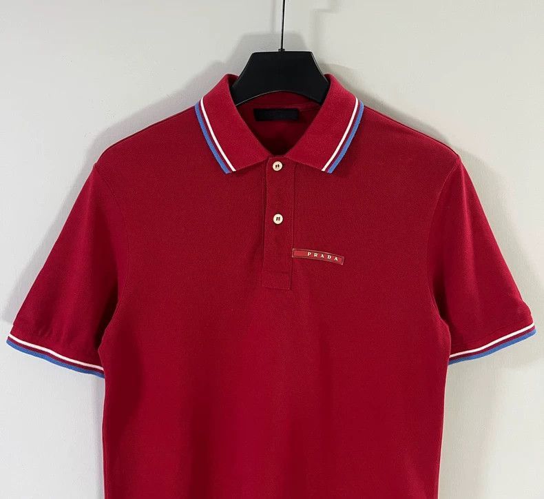 Prada Prada Men's Short Sleeve Polo TShirt -2505 Size US S / EU 44-46 / 1 - 3 Thumbnail
