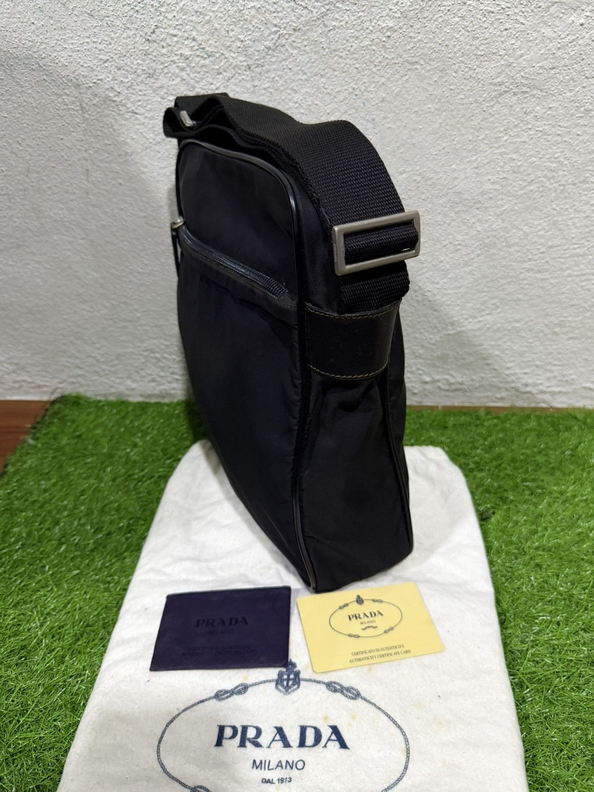 Prada Authentic Prada Tessuto Saffiano shoulder bag Size ONE SIZE - 3 Thumbnail