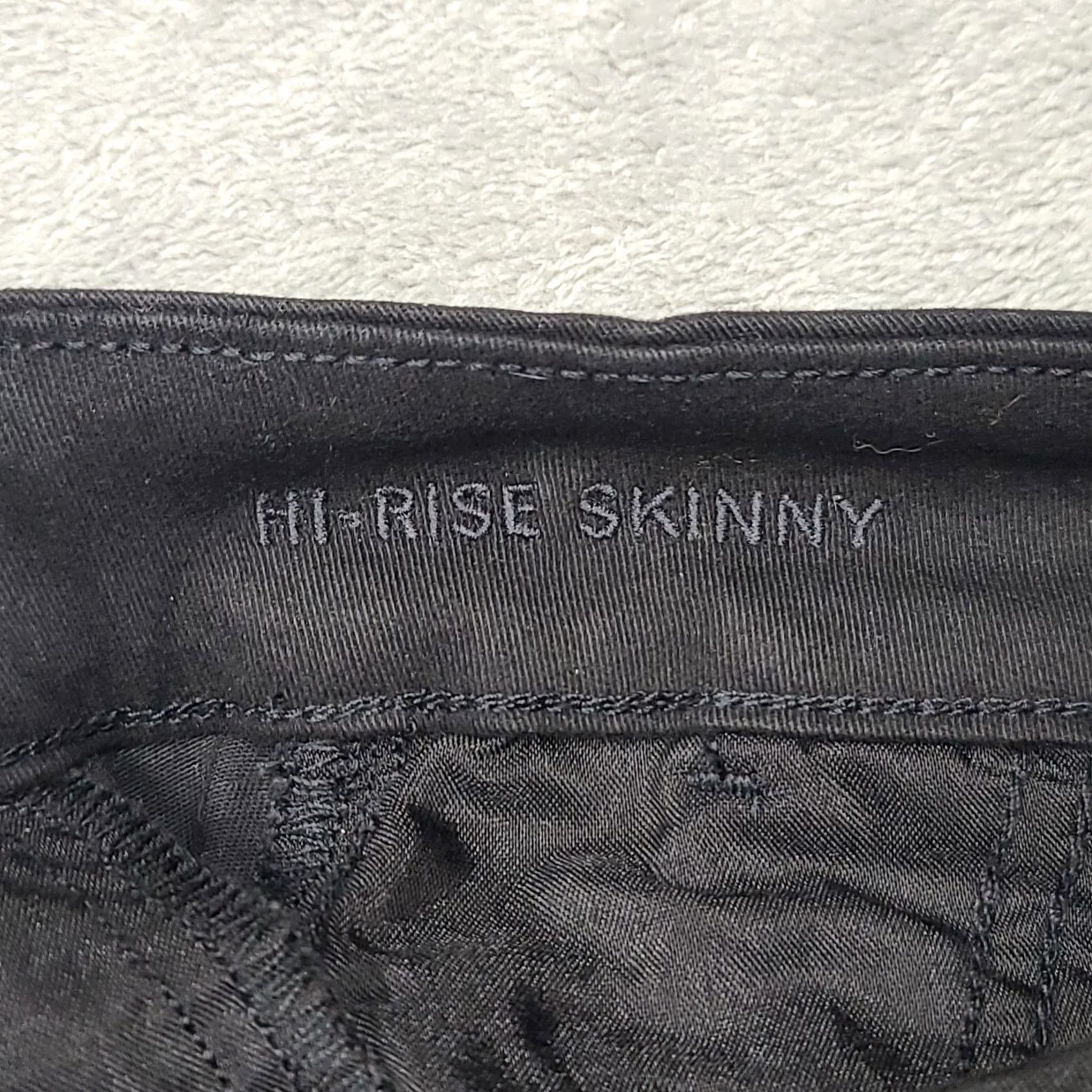 American Eagle Outfitters VINTAGE American Eagle Jeans Womens 25x27 Skinny High Rise Tapered Leg Super Stretch Jeans Black 90s Womens Size 42" / US 20 - 5 Thumbnail