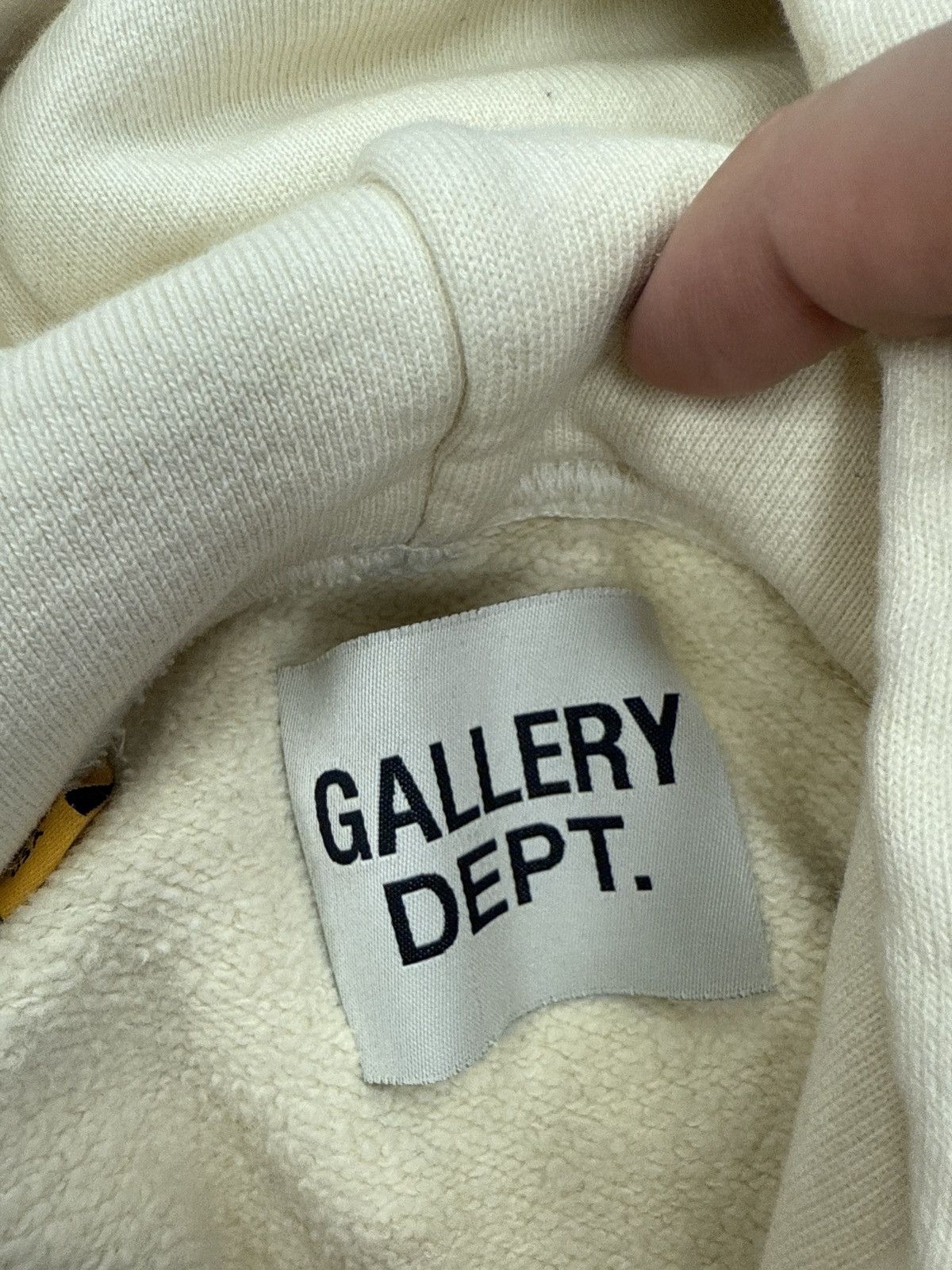 Gallery Dept. Gallery dept cream logo hooded sweatshirt small Size US S / EU 44-46 / 1 - 6 Thumbnail