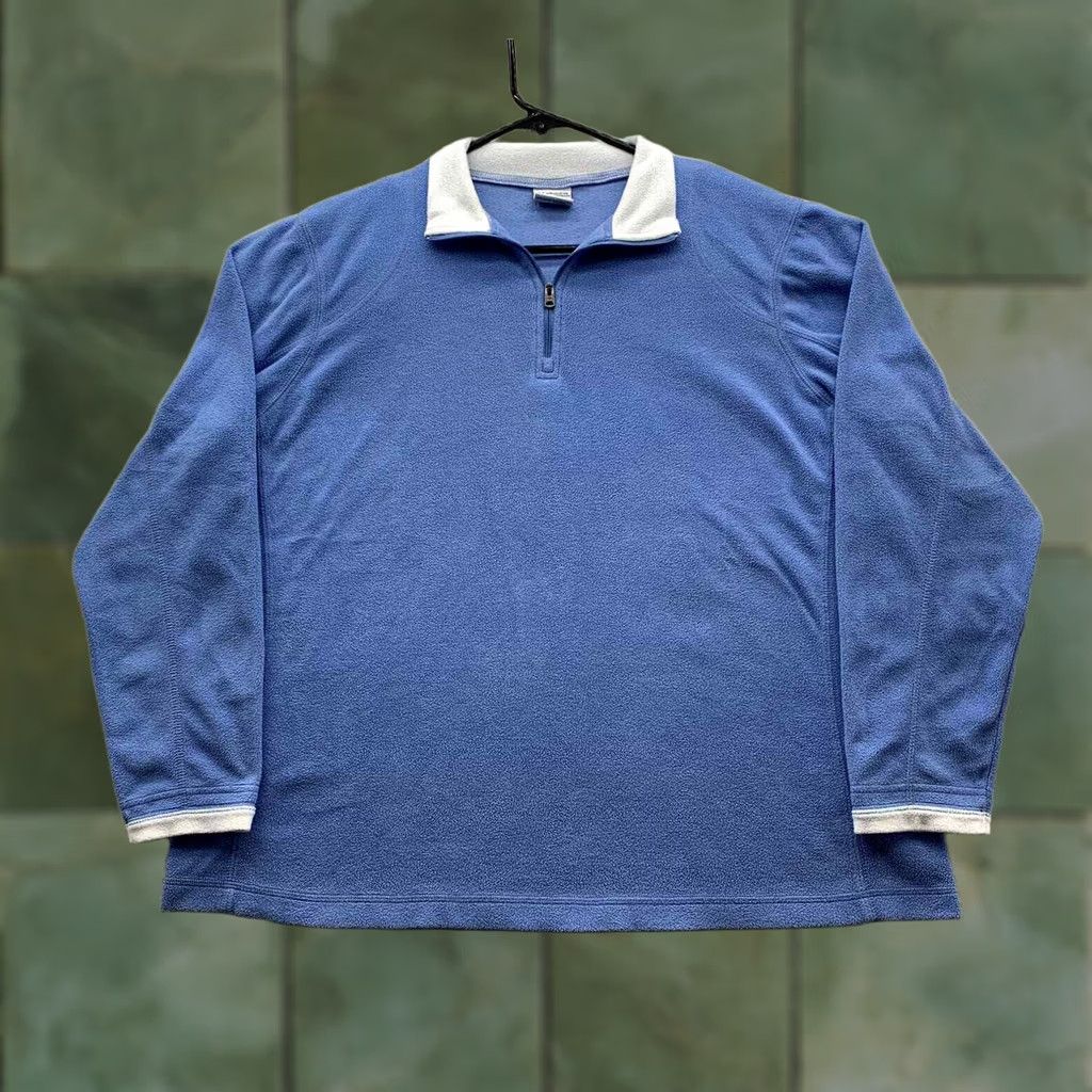 Vintage Columbia Fleece Jacket Womens XL Blue 1/4 Zip Lightweight Hiking Outdoors Size XL / US 12-14 / IT 48-50 - 1 Thumbnail