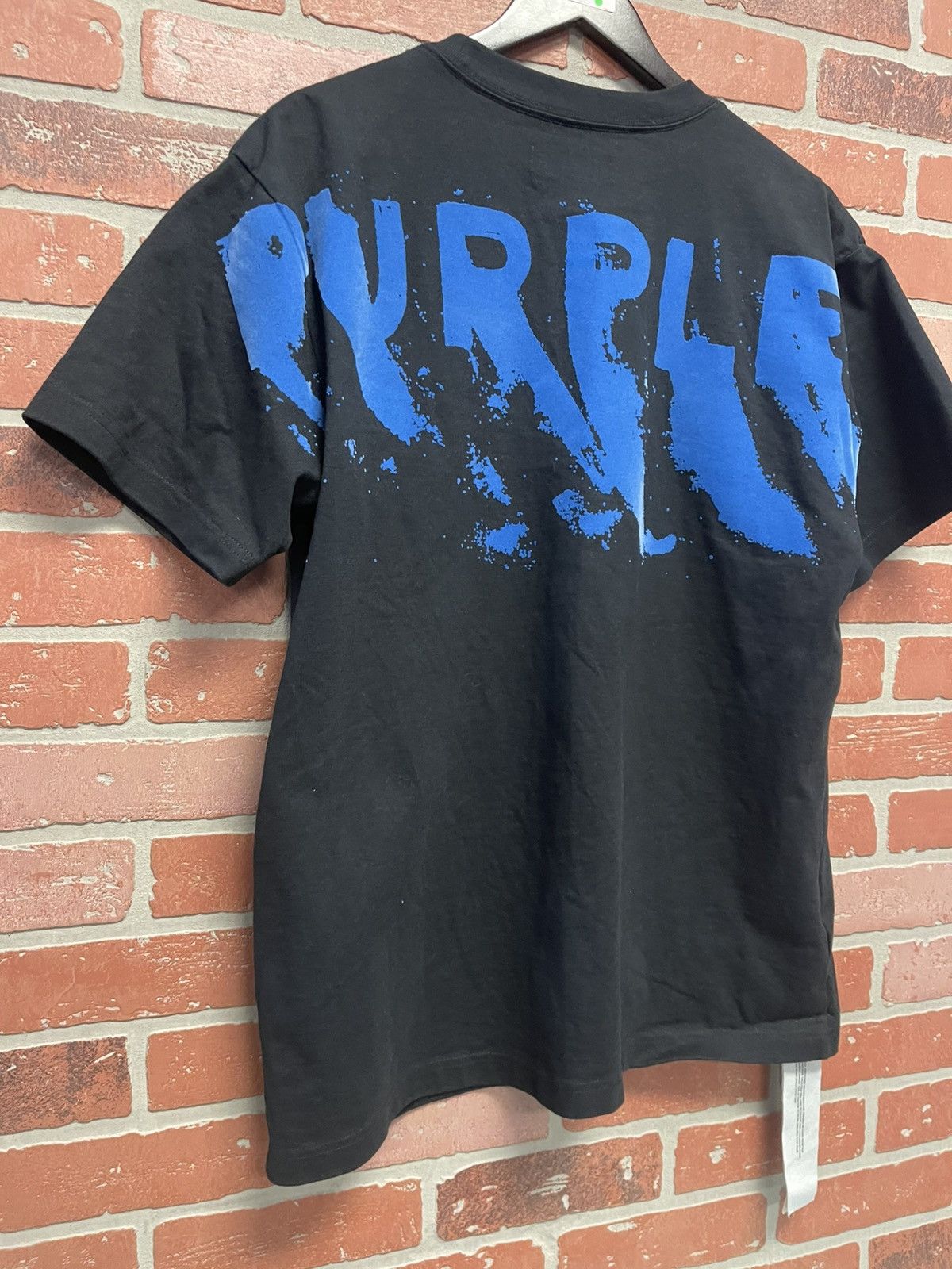 Purple Size M - Purple Graphics Tee Suede Print Black/Blue Clean! Size US M / EU 48-50 / 2 - 4 Thumbnail