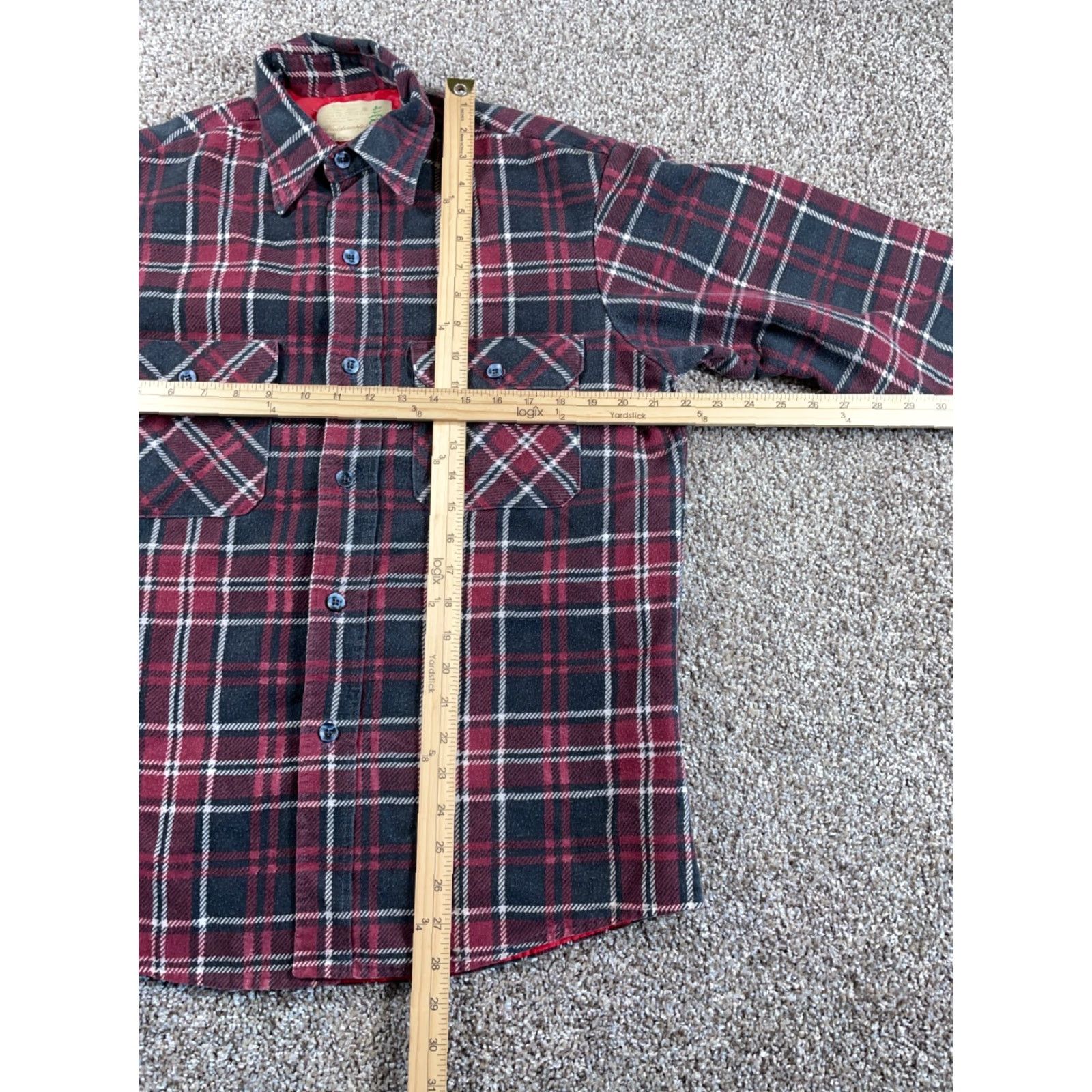 Vintage VTG Fieldmaster Quilted Lined Flannel Shirt Adult Medium Red Black Plaid 80s Size US M / EU 48-50 / 2 - 5 Thumbnail