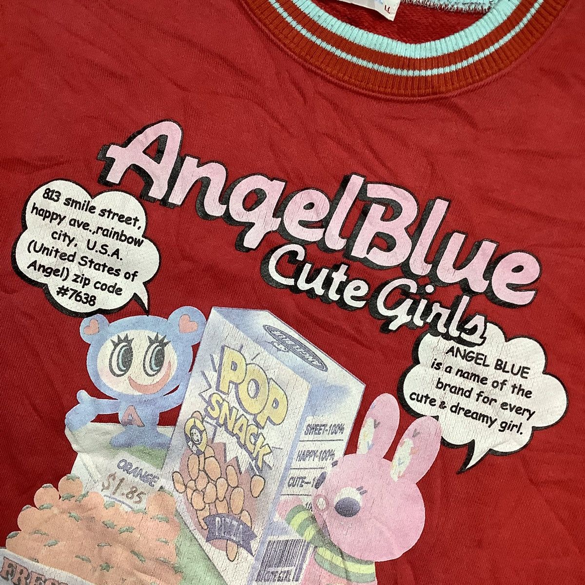 Angel Blue × Hysteric Glamour Vintage Angel Blue Sweatshirts Y2K Size US L / EU 52-54 / 3 - 3 Thumbnail