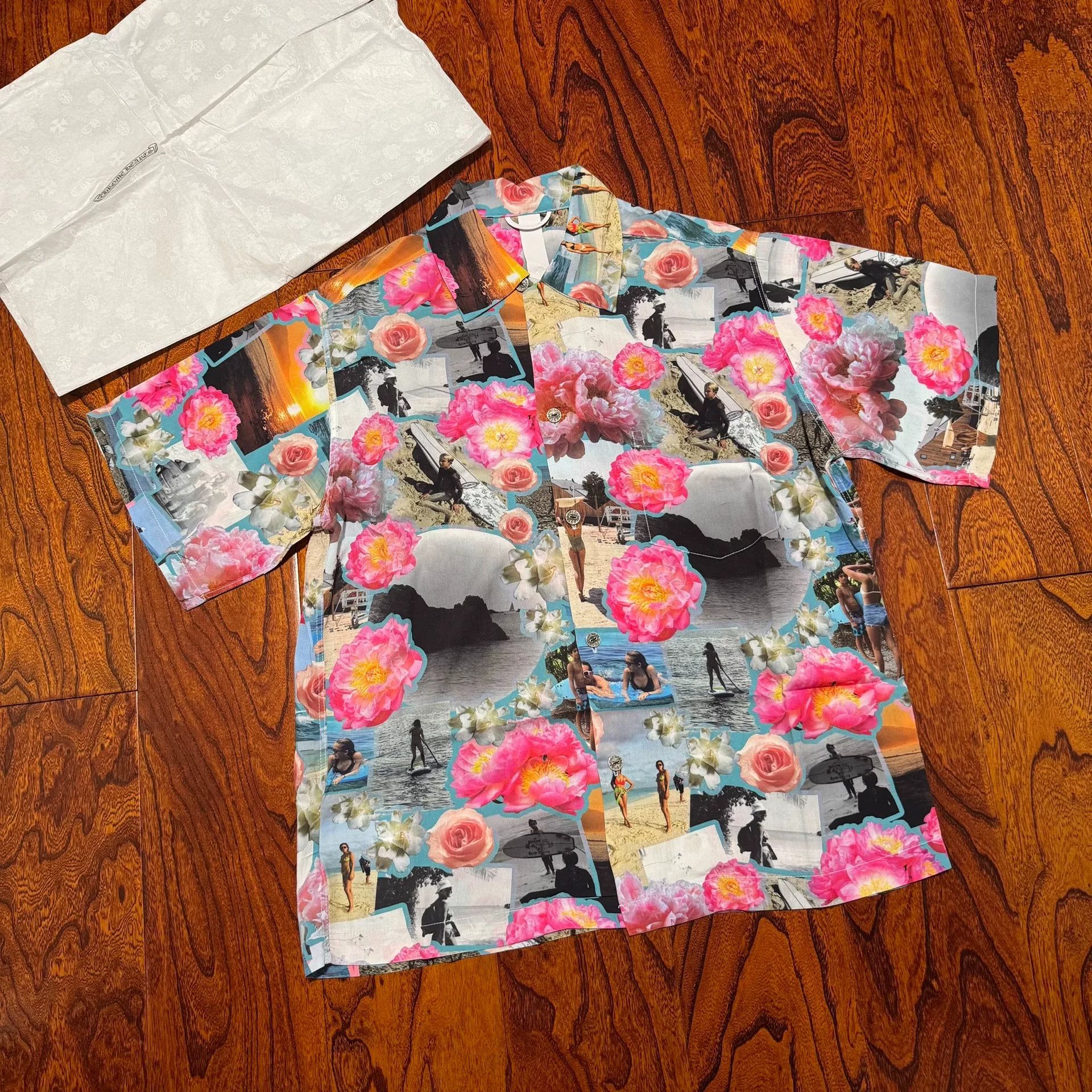 Chrome Hearts chrome hearts floral short sleeve shirt Size M / US 6-8 / IT 42-44 - 1 Thumbnail