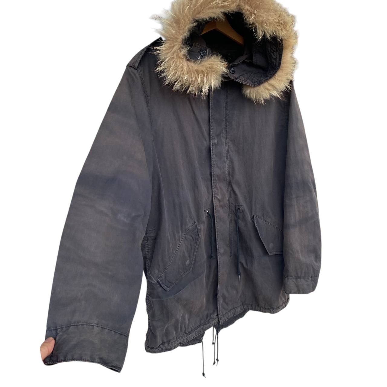 Alpha Industries Vintage Alpha Industries M-51 Fishtail Fur Parka Faded Black Size US XL / EU 56 / 4 - 2 Thumbnail