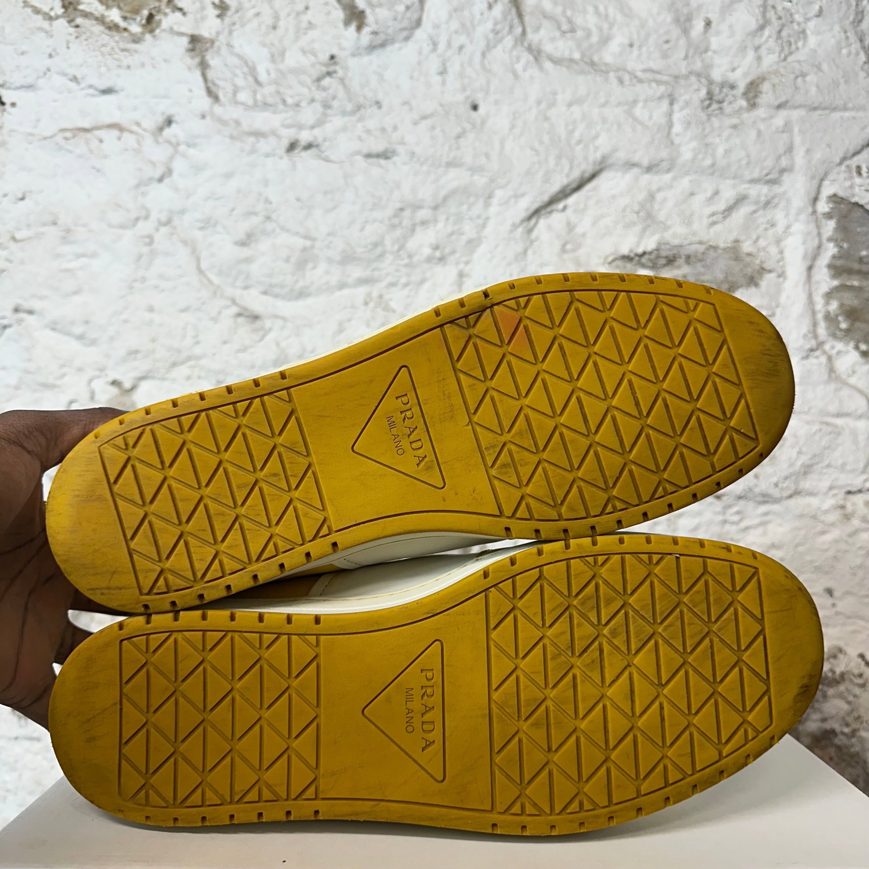 Prada Prada Downtown Leather Yellow White Sneaker Sz 10 Size US 10 / EU 43 - 6 Thumbnail