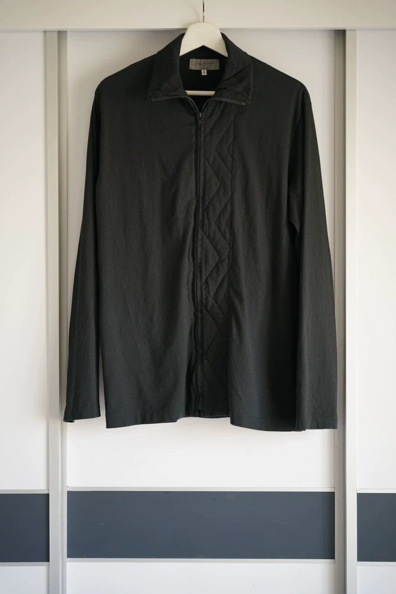 Yohji Yamamoto Yohji Yamamoto Yohji Yamamoto Long Sleeve Zip Shirt Jacket Size US M / EU 48-50 / 2 - 1 Thumbnail