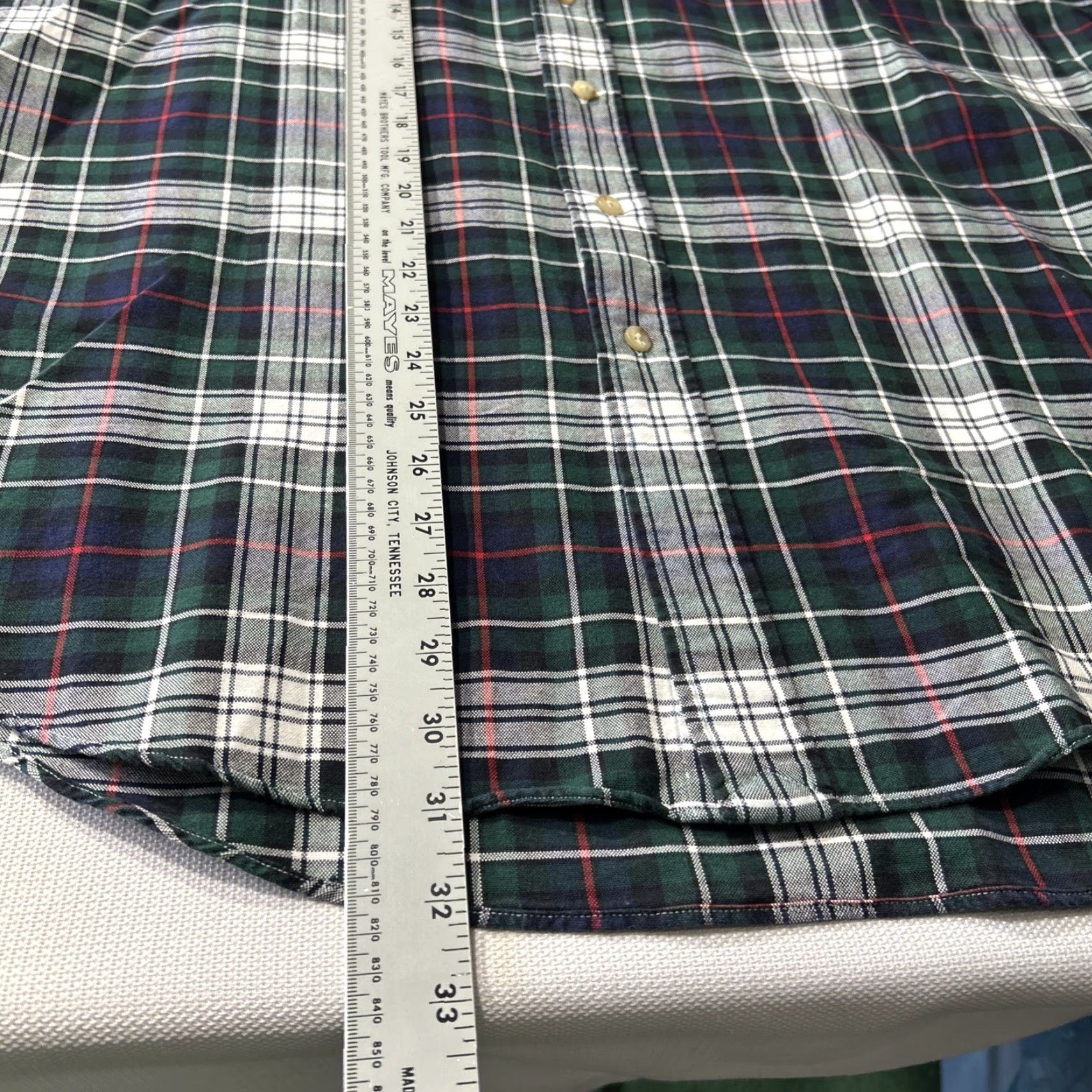 Polo Ralph Lauren Polo Ralph Lauren Classic Fit OXFORD Plaid Button-Down Shirt Men XL Green Size US XL / EU 56 / 4 - 5 Thumbnail