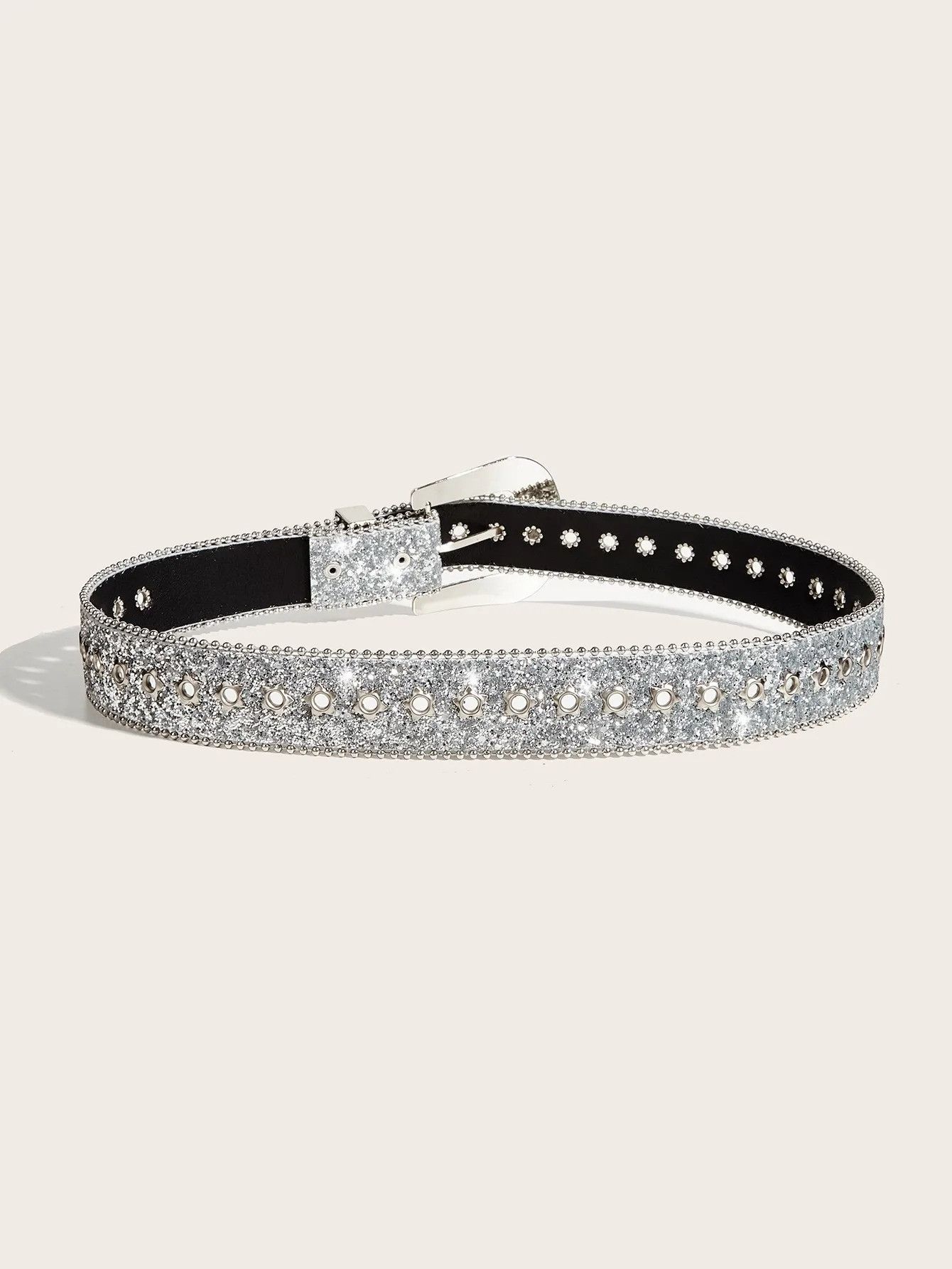 Vintage Vintage Rebel Glow Silver Waist Belt Size ONE SIZE - 3 Thumbnail