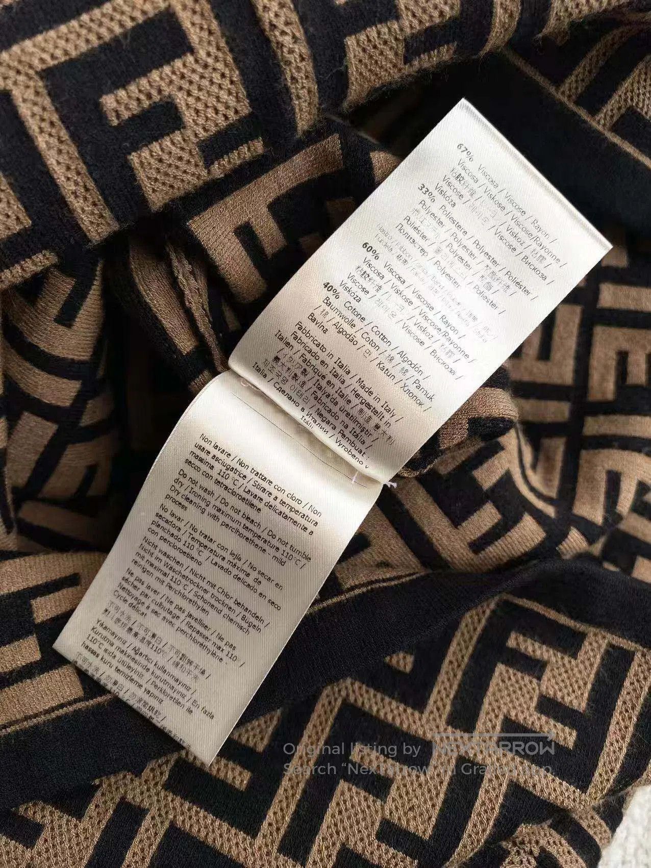 Fendi Fendi Monogram Print Viscose Maxi Dress| Size XS / US 0-2 / IT 36-38 - 6 Thumbnail