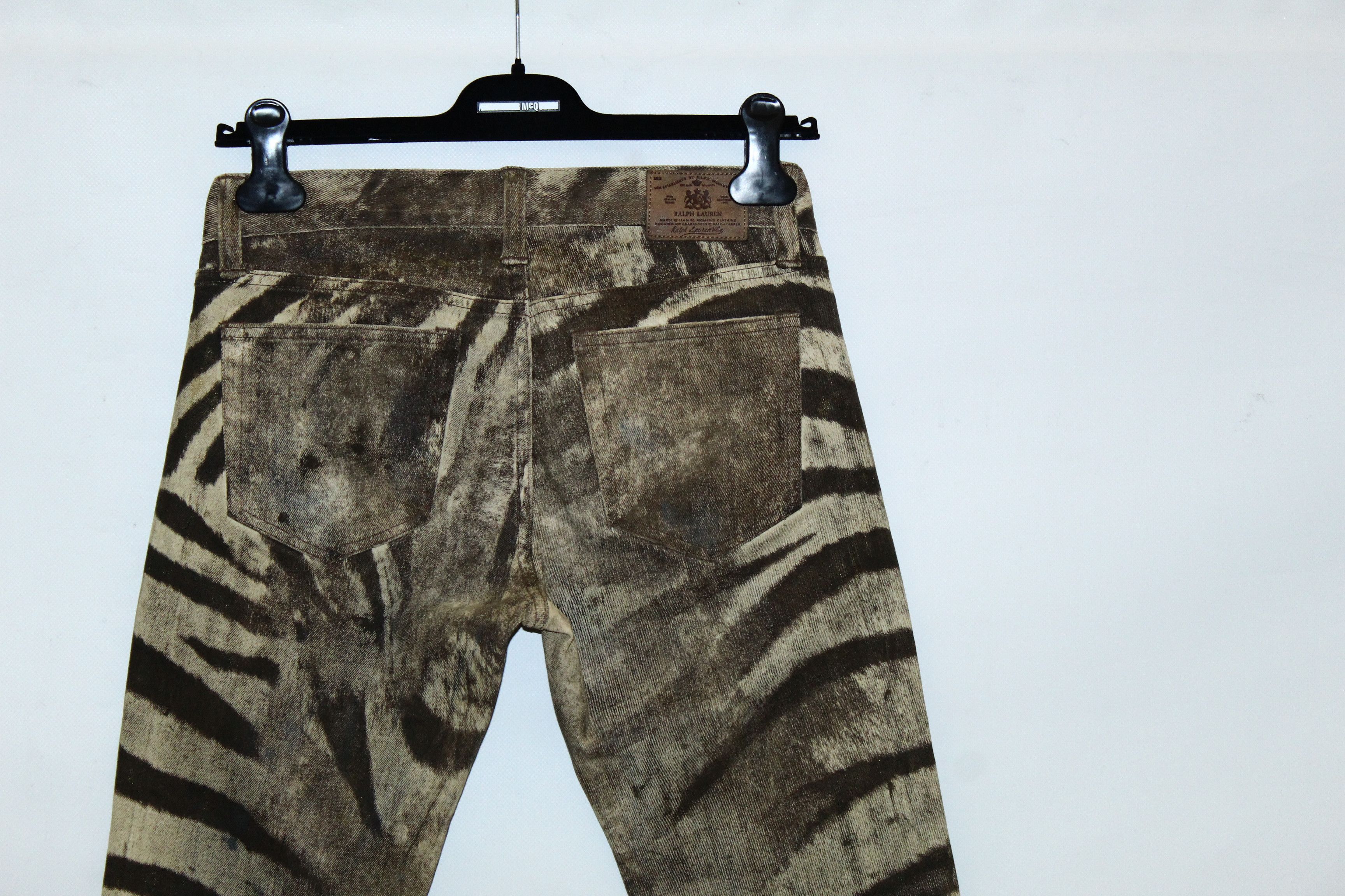 Ralph Lauren Ralph Lauren Skinny Zipper Cuff Animal Print Coated Jeans Size 27" / US 4 / IT 40 - 7 Thumbnail