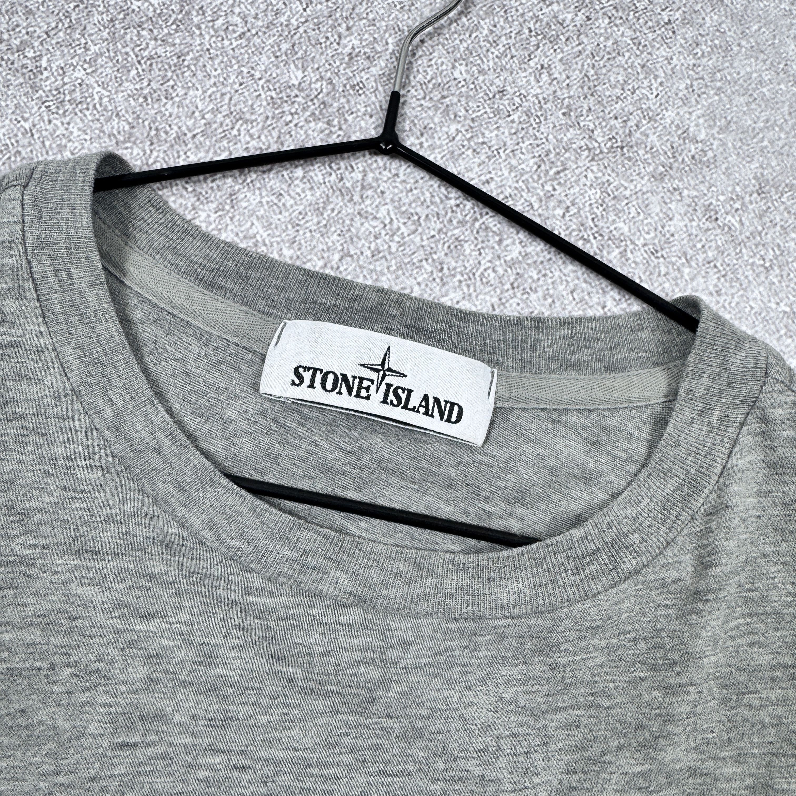 Stone Island Men`s Stone Island Patch Program Gray Longsleeve Tshirt Size US M / EU 48-50 / 2 - 5 Thumbnail