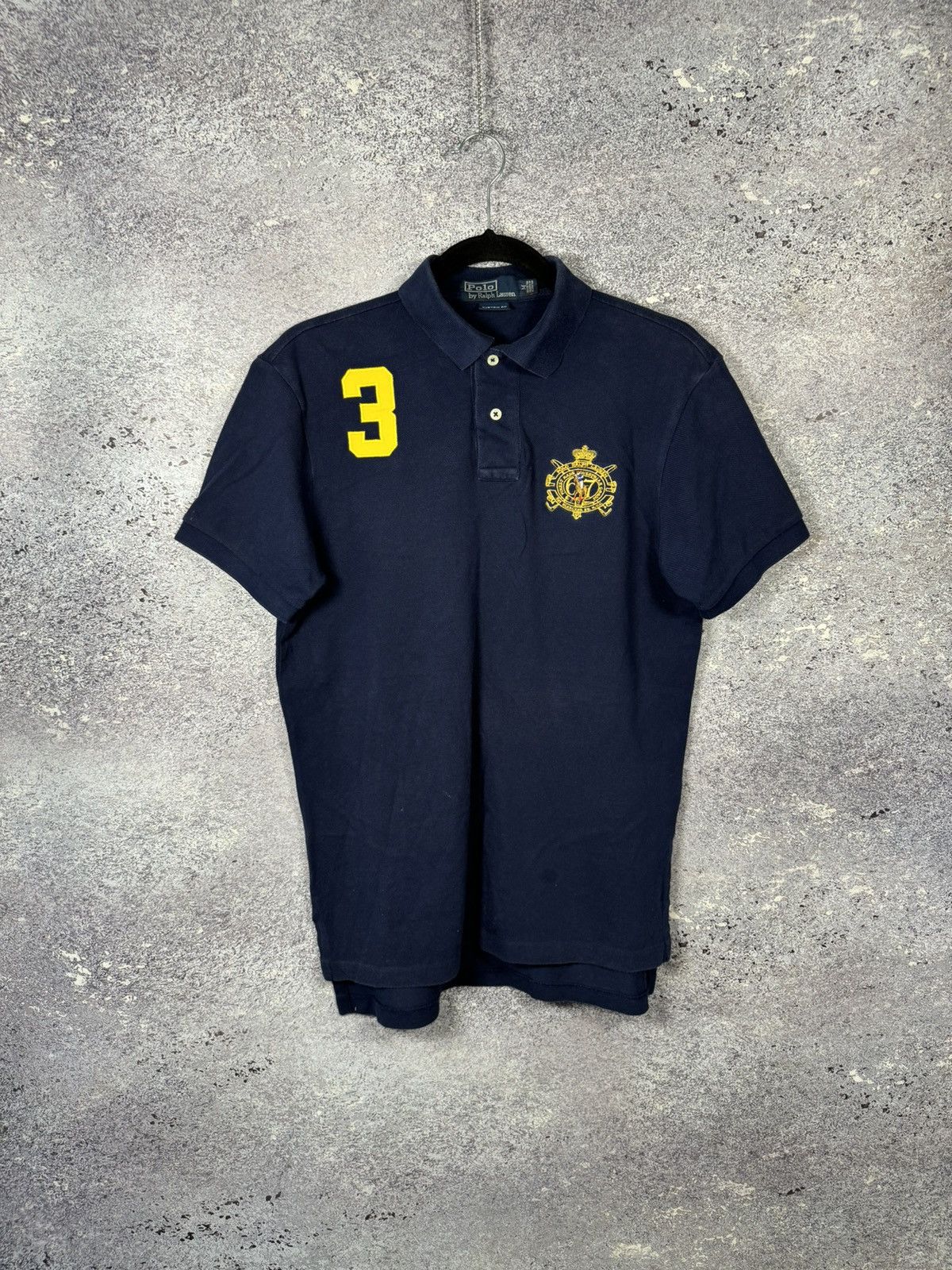 Polo Ralph Lauren × Vintage Polo Ralph Lauren Mens Equestrian Horse Crest Polo Rugby #3 Size US M / EU 48-50 / 2 - 1 Thumbnail