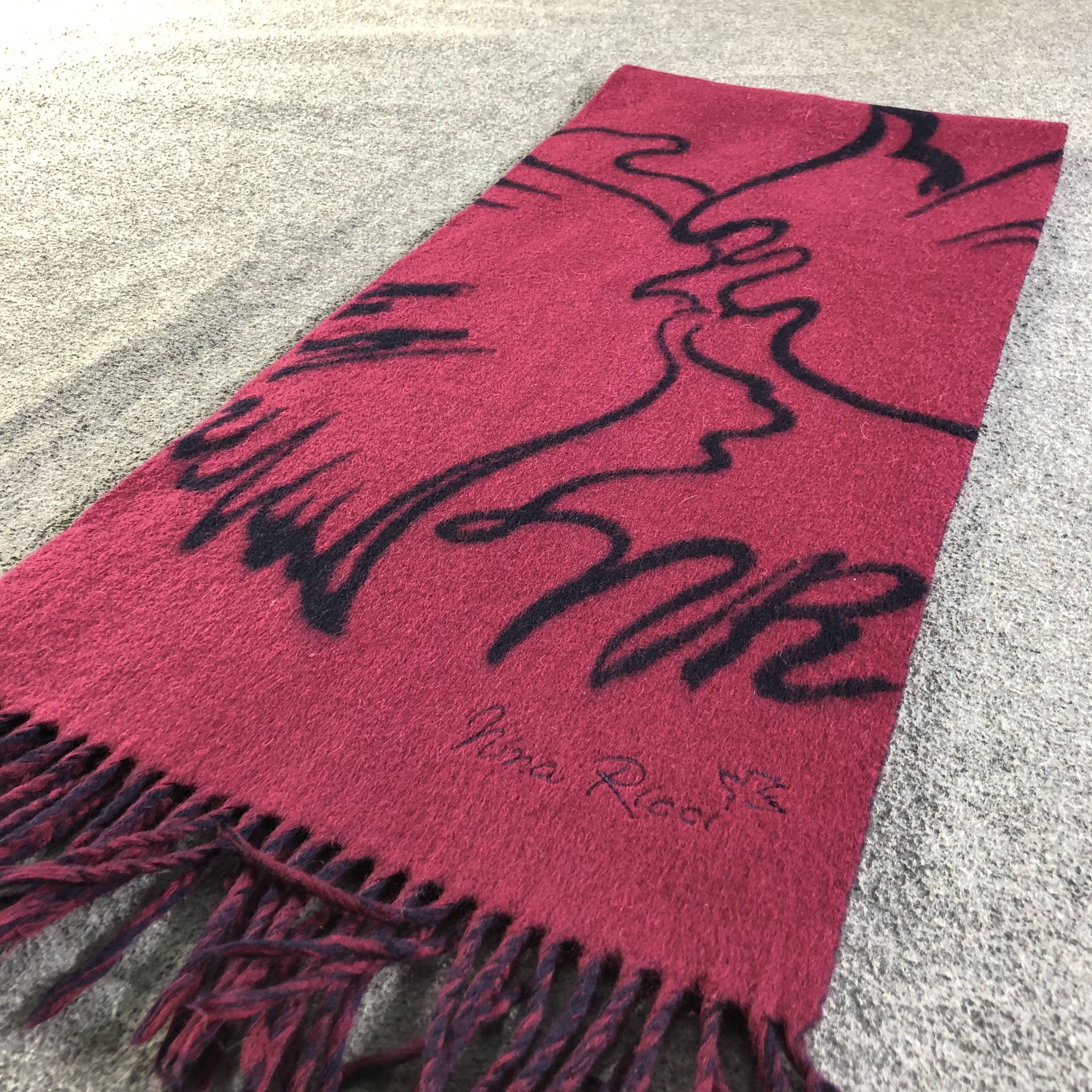 Nina Ricci Nina Ricci Wool Scarf Muffler V1978 Size ONE SIZE - 3 Thumbnail