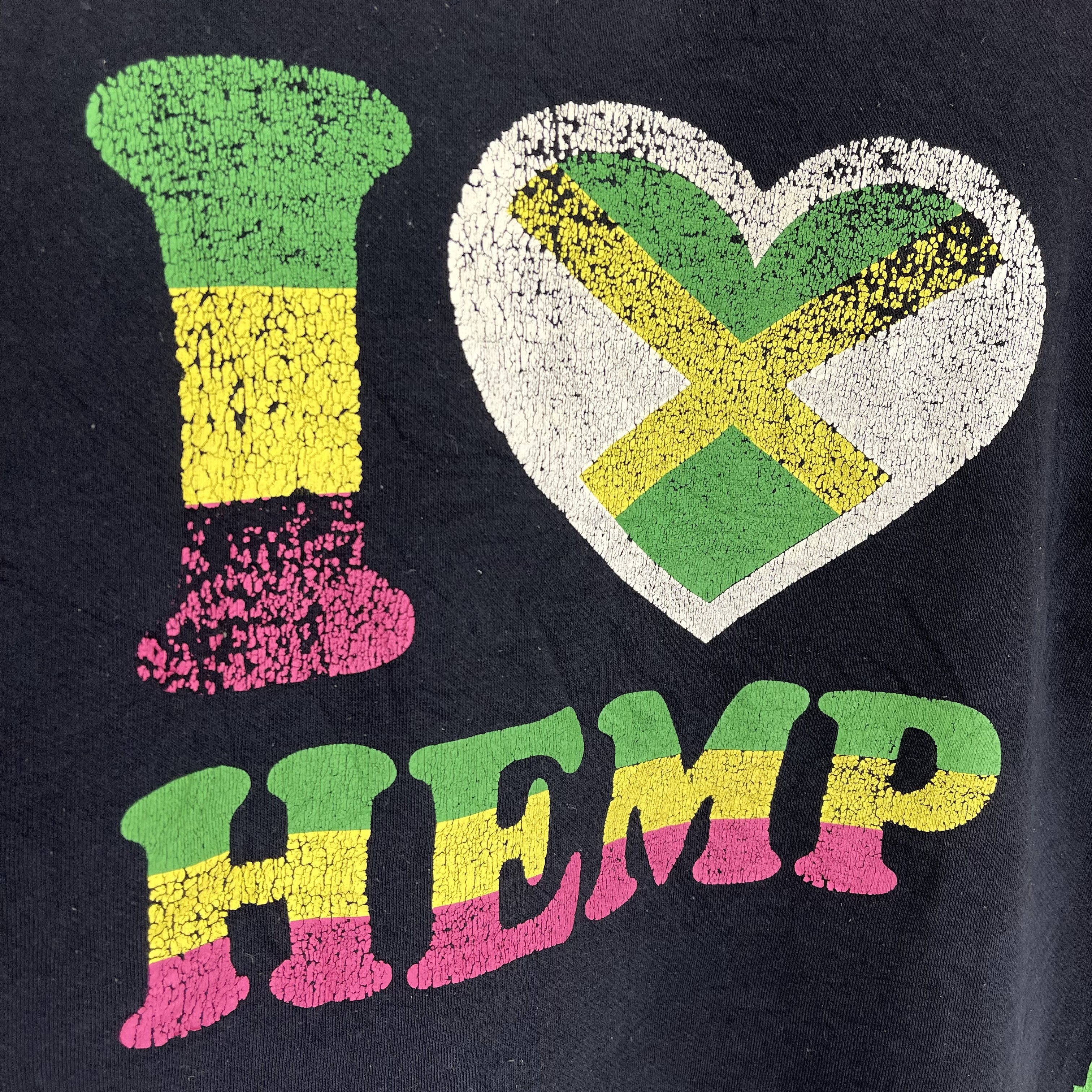 Other Jamaica Reggae I LOVE HEMP Crew Neck Sweatshirt #1335/AT Size US L / EU 52-54 / 3 - 3 Thumbnail