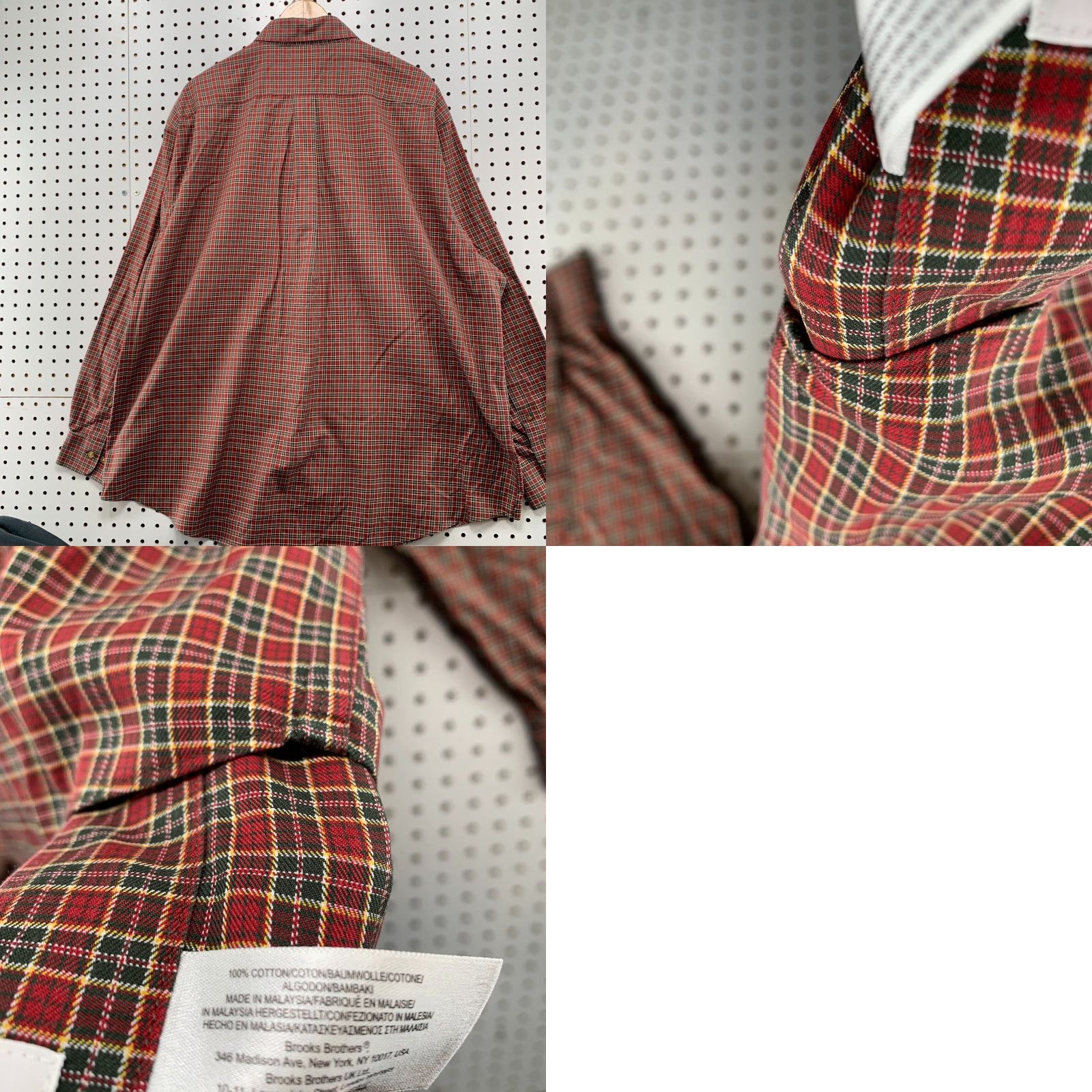 Brooks Brothers Brooks Brothers Button-Down Shirt Mens 2XL Red Plaid Long Sleeve Cotton Button-Up Shirt 28X33.5 Size US XXL / EU 58 / 5 - 10 Thumbnail