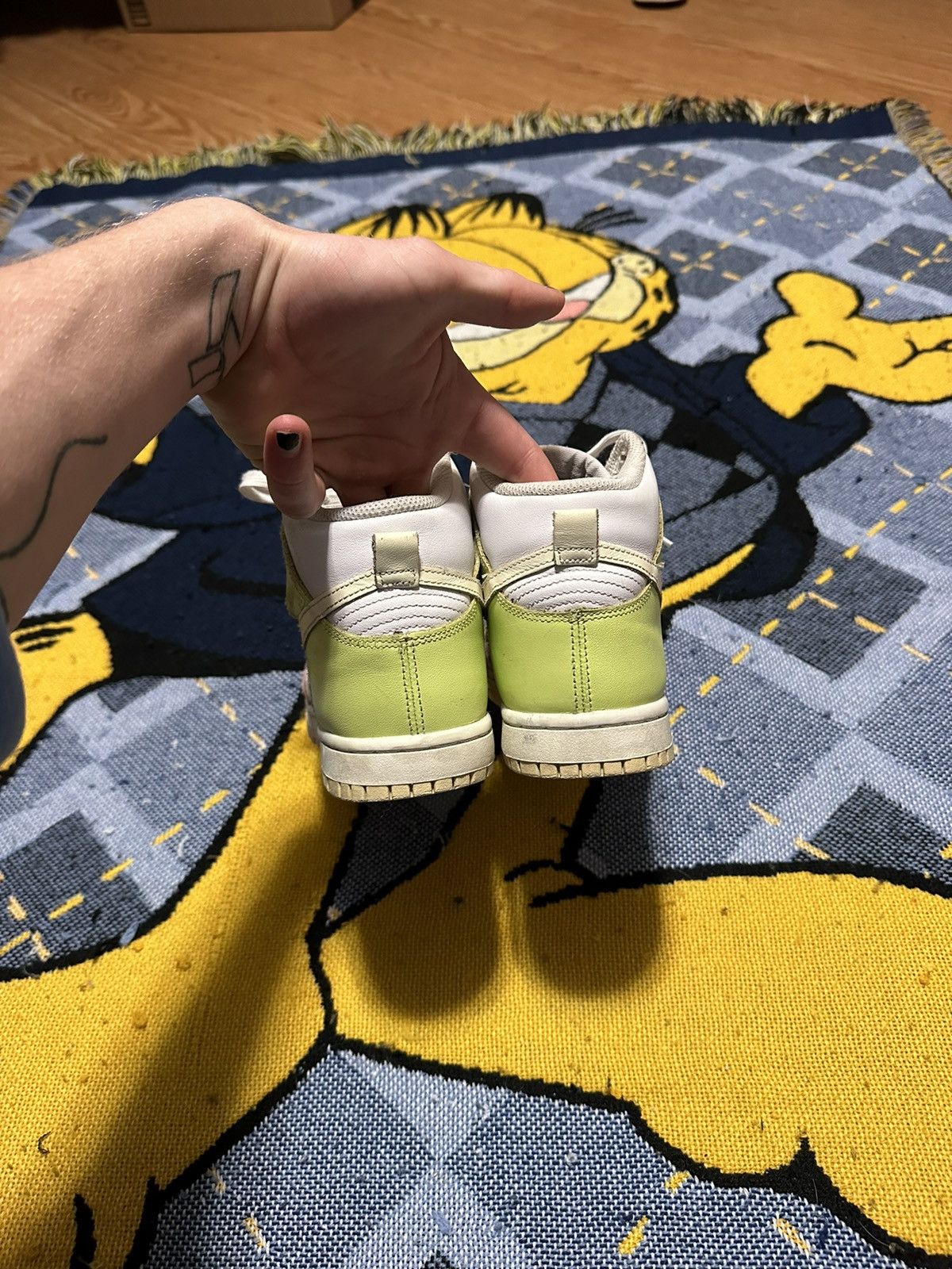 Nike Nike Dunk High Lemon Twist 2021 Size US 6.5 / IT 36.5 - 4 Thumbnail
