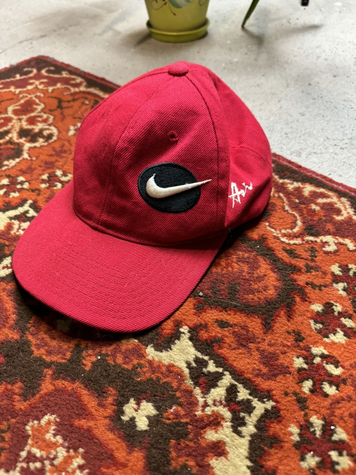 Japanese Brand × Vintage Vintage Y2K Nike Style Hunter Swoosh Logo Drill Cap Size ONE SIZE - 7 Thumbnail