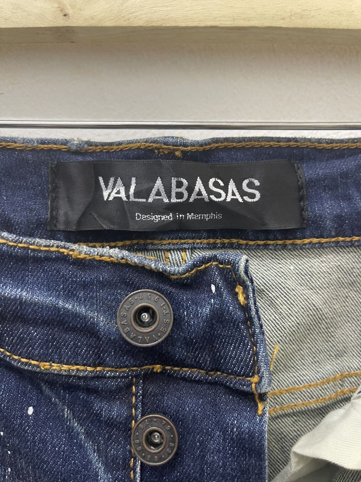 Valabasas Rare VALABASAS Paint Splatter Ripped Distressed Size US 29 - 7 Thumbnail