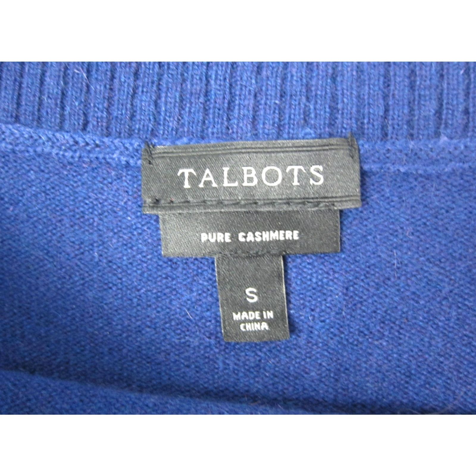 Talbots Talbots Sweater Womens S Blue 100% Cashmere Crew Neck Knit Pullover Ladies Family Classic 90s Pattern Solid Knit Short Description Not Included Size S / US 4 / IT 40 - 3 Thumbnail