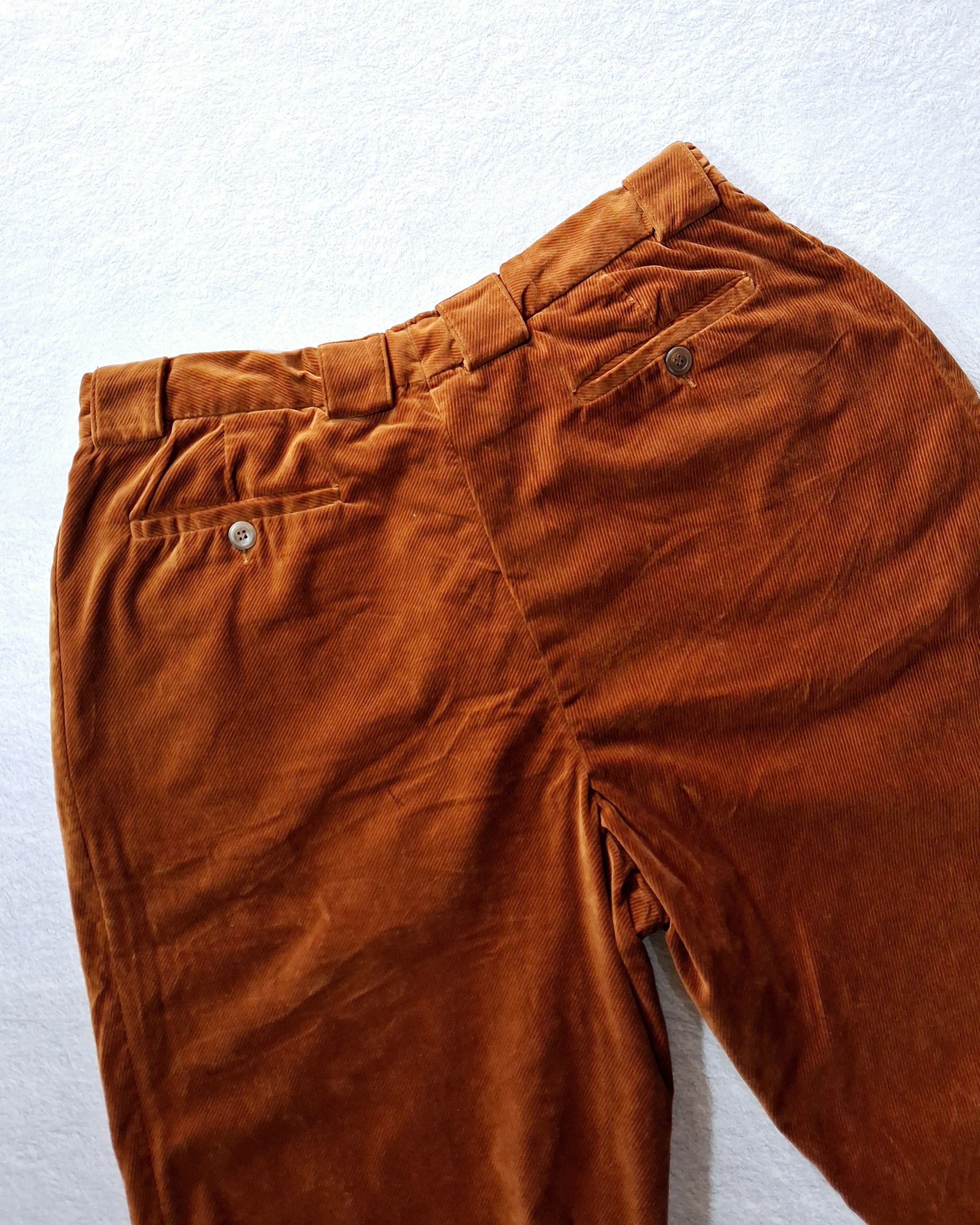 Ermenegildo Zegna ERMENEGILDO ZEGNA GOLDEN BROWN CORDUROY PANTS MADE IN ITALY Size US 37 - 13 Thumbnail