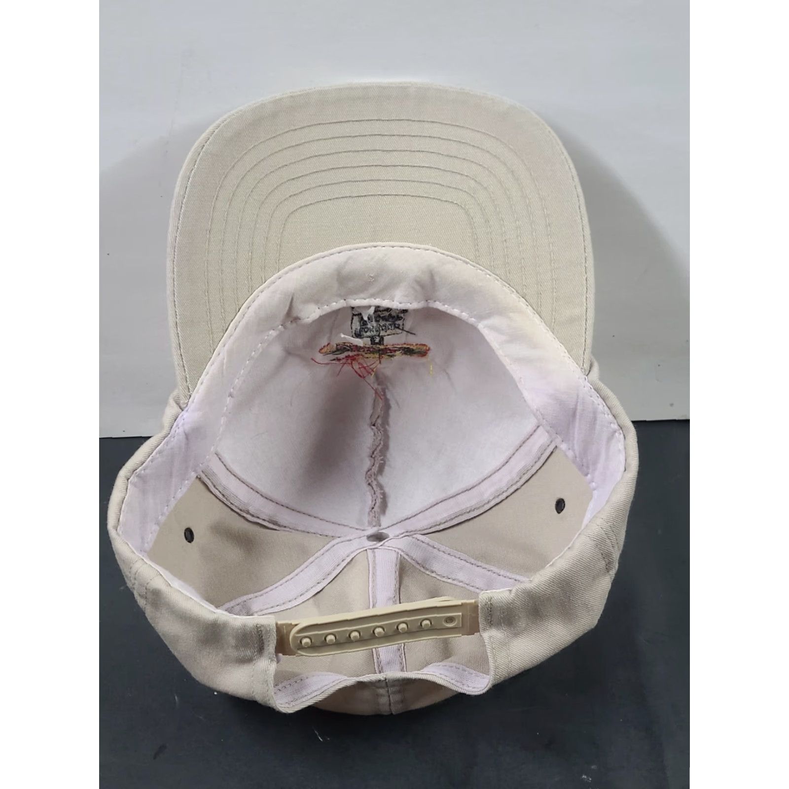 Vintage VINTAGE Swingster USA Dekalb Seed Strapback Cap Farmer Hat Roundup Ready Corn Men Adjustable Beige Cotton Patch 90s USA Farmer Trucker Hat Size ONE SIZE - 8 Thumbnail