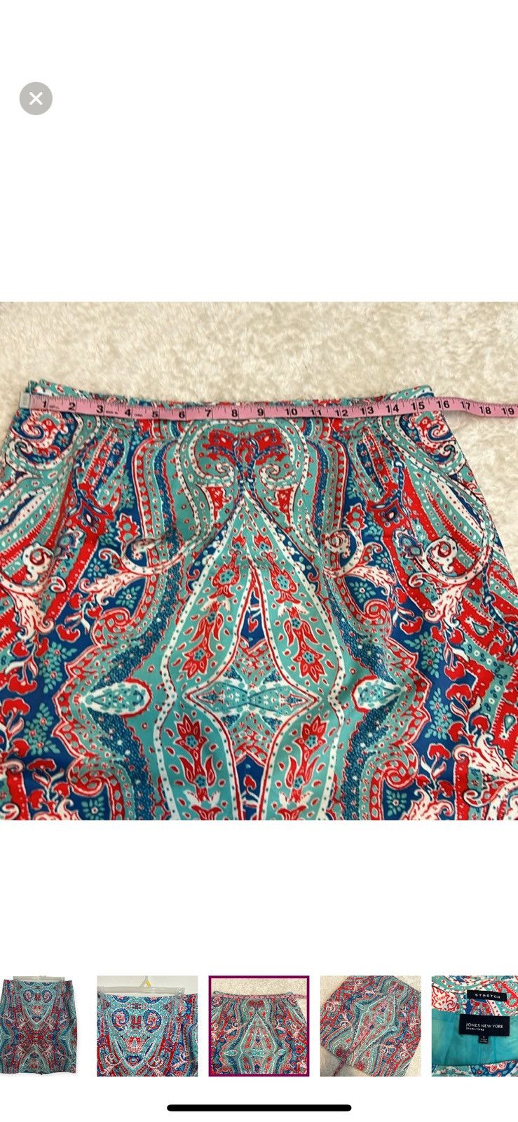 Jones New York Jones New York paisley pattern pencil skirt size 6 Size 28" / US 6 / IT 42 - 3 Thumbnail