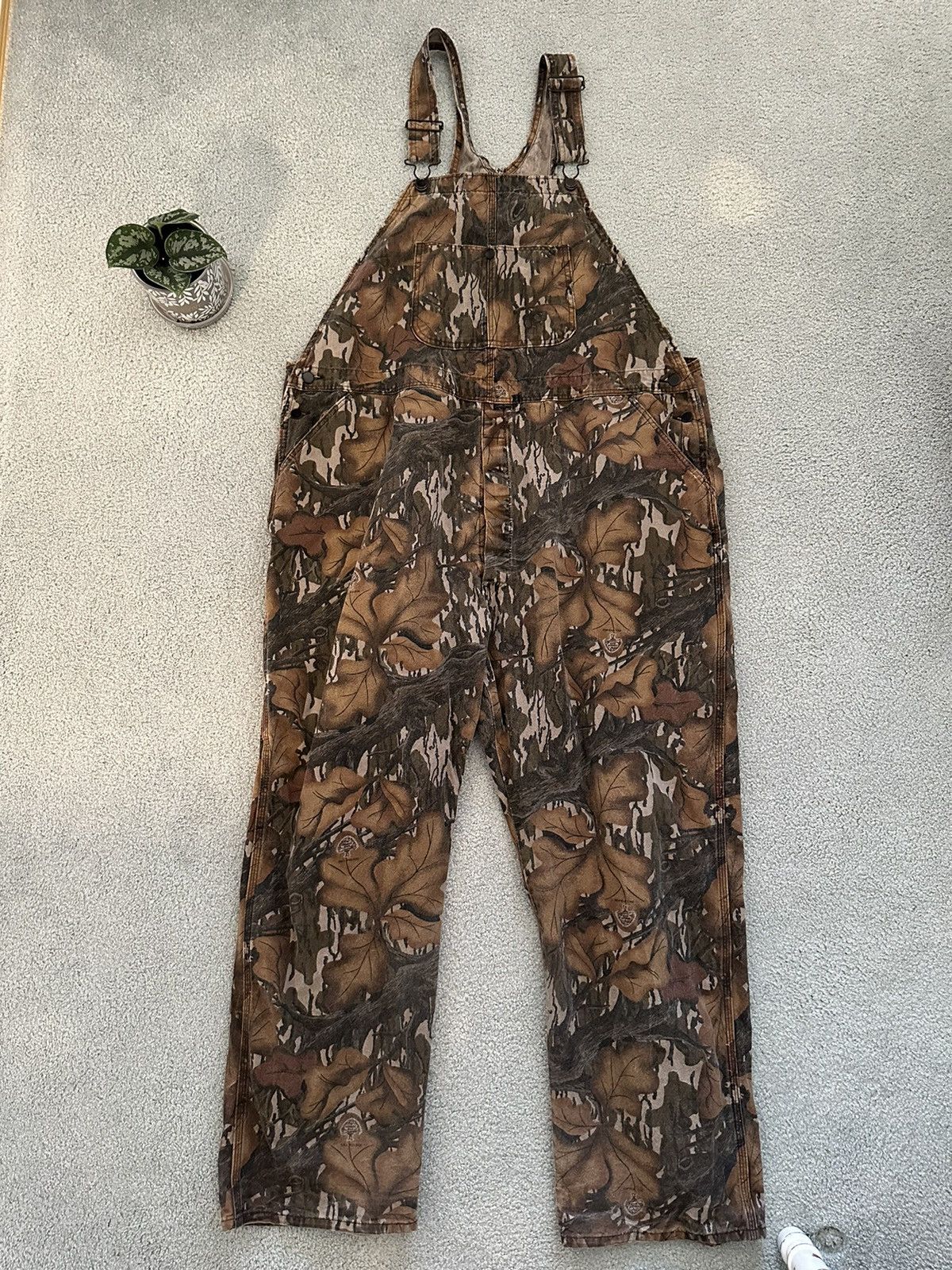 Image of Real Tree Camo Mossy Oaks Vintage Faded Overalls in Realtree, Men's (Size 36)