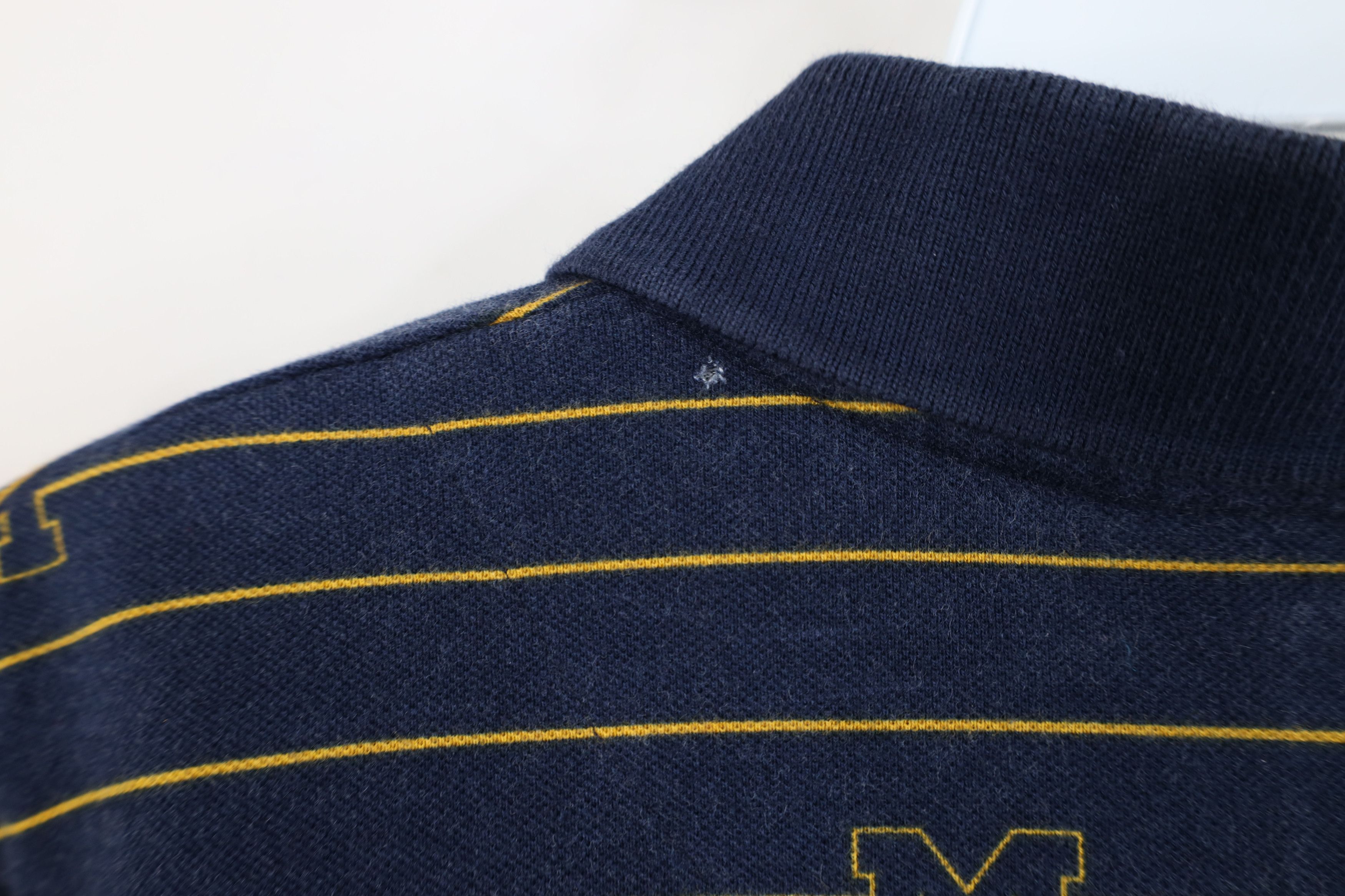 Vintage Vintage 90s Block M University of Michigan Golf Polo Shirt Size US XL / EU 56 / 4 - 9 Thumbnail